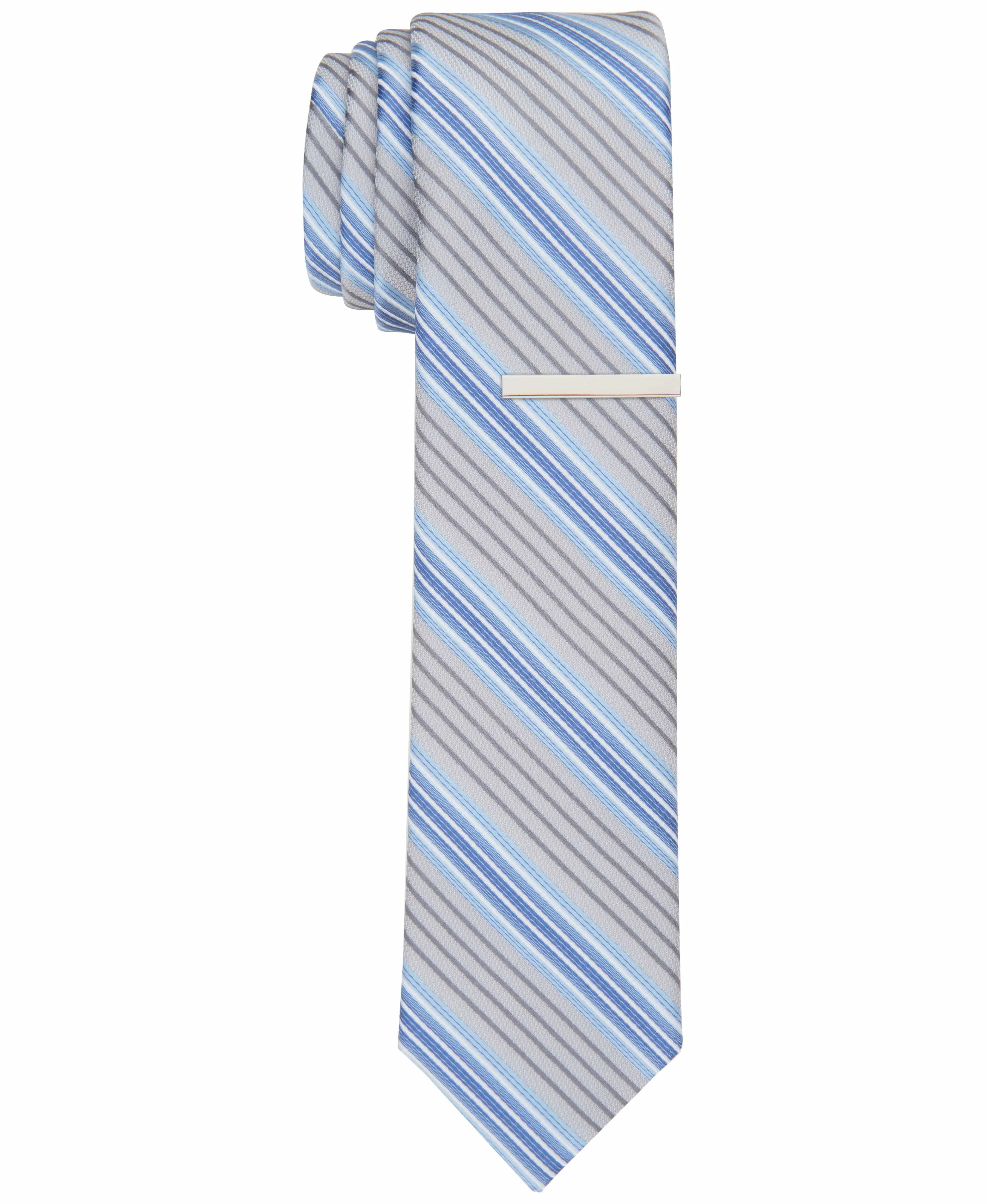 Fortino Stripe Slim Tie sold by Perry Ellis