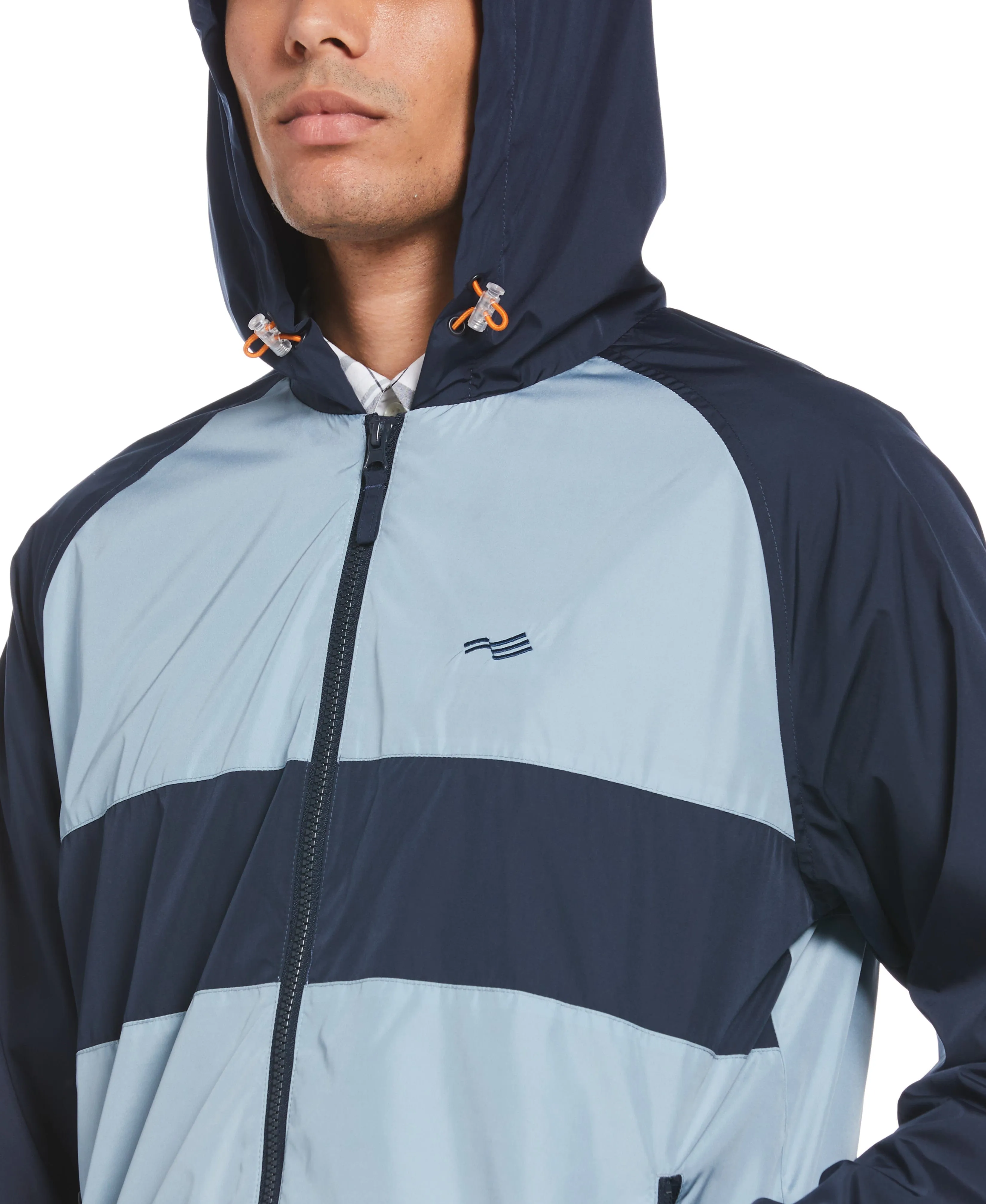 Colorblock Hooded Windbreaker sold by Perry Ellis product image thumbnail 4