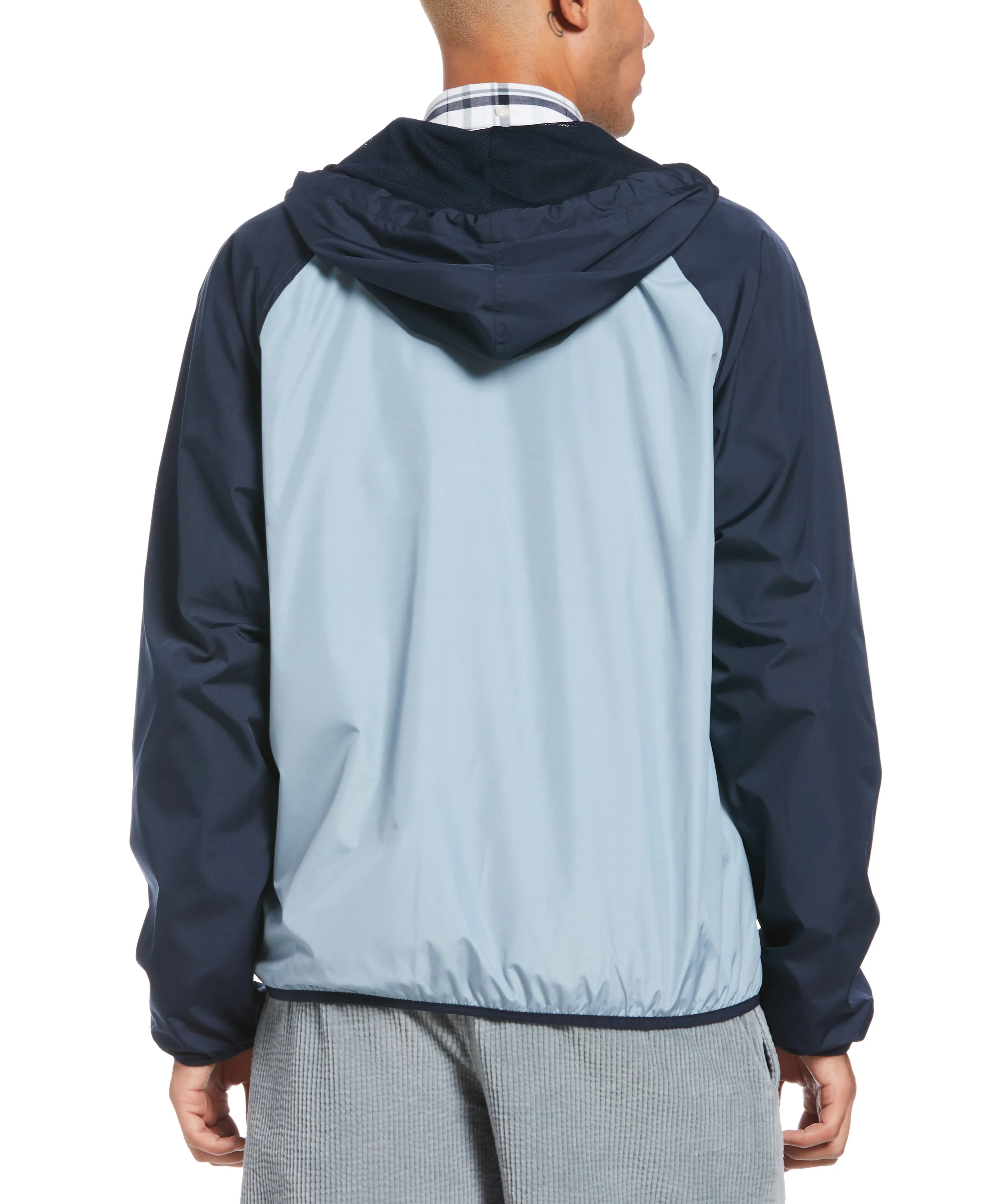 Colorblock Hooded Windbreaker sold by Perry Ellis product image thumbnail 2