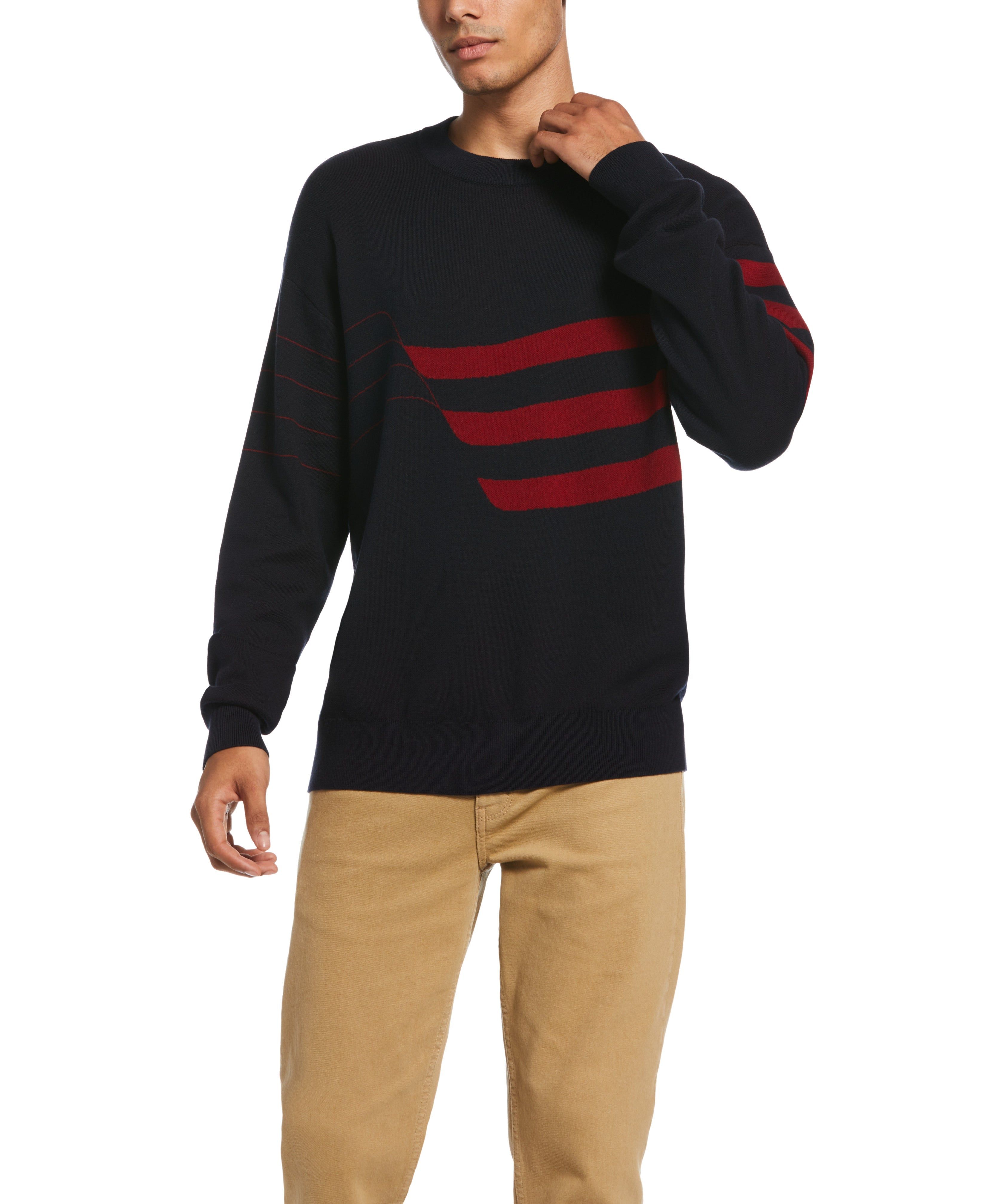 Flag Crew Neck Sweater sold by Perry Ellis