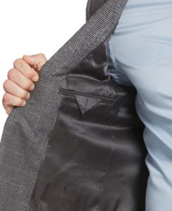 Very Slim Fit Subtle Plaid Suit Jacket sold by Perry Ellis