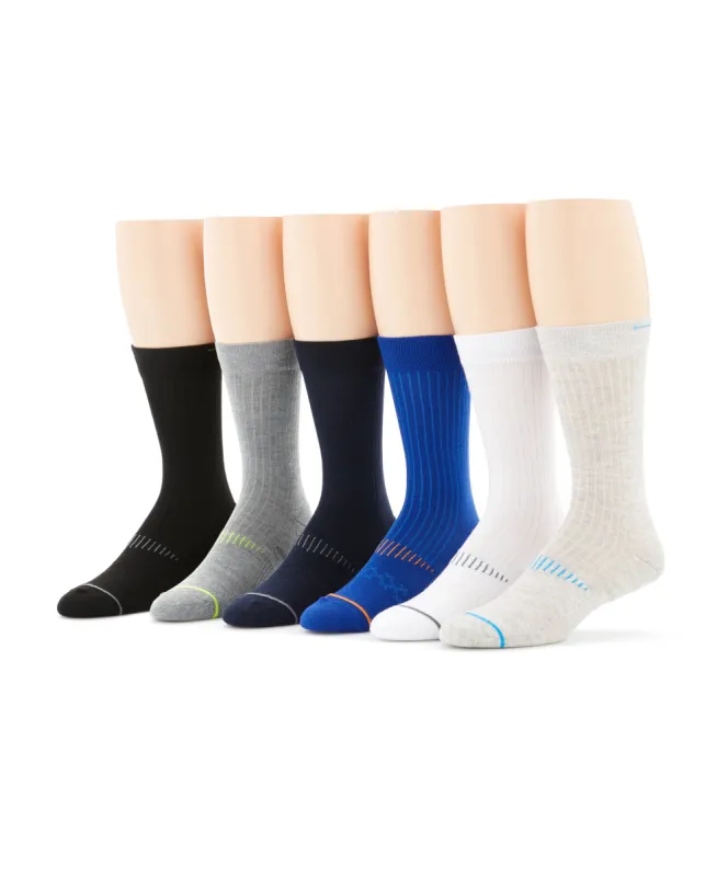6 Pack Performance Crew Socks sold by Perry Ellis