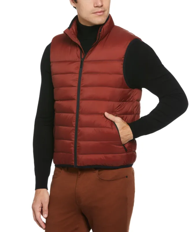 Lightweight Puffer Vest - Red sold by Perry Ellis