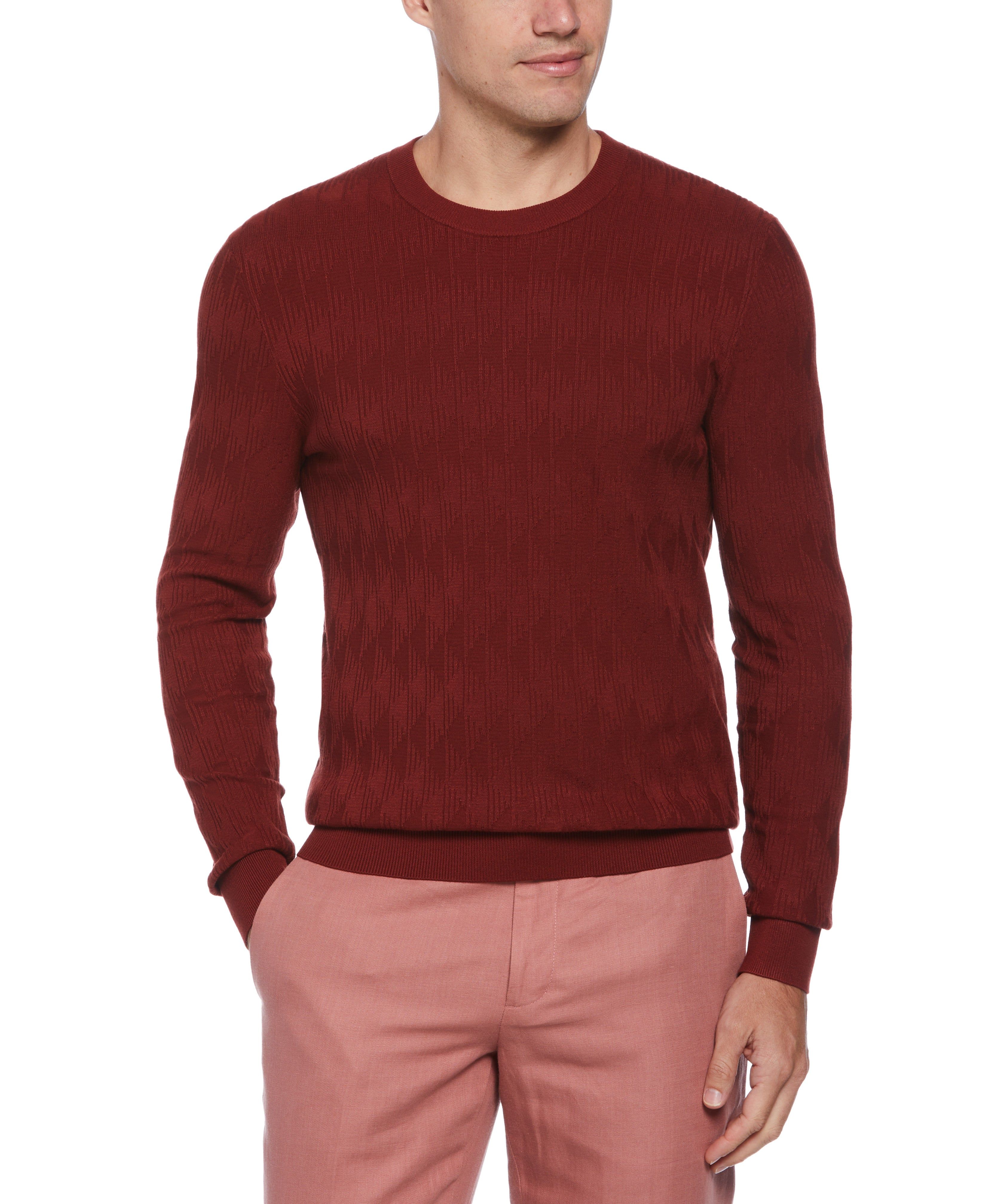 Tech Stitch Crew Neck Sweater sold by Perry Ellis