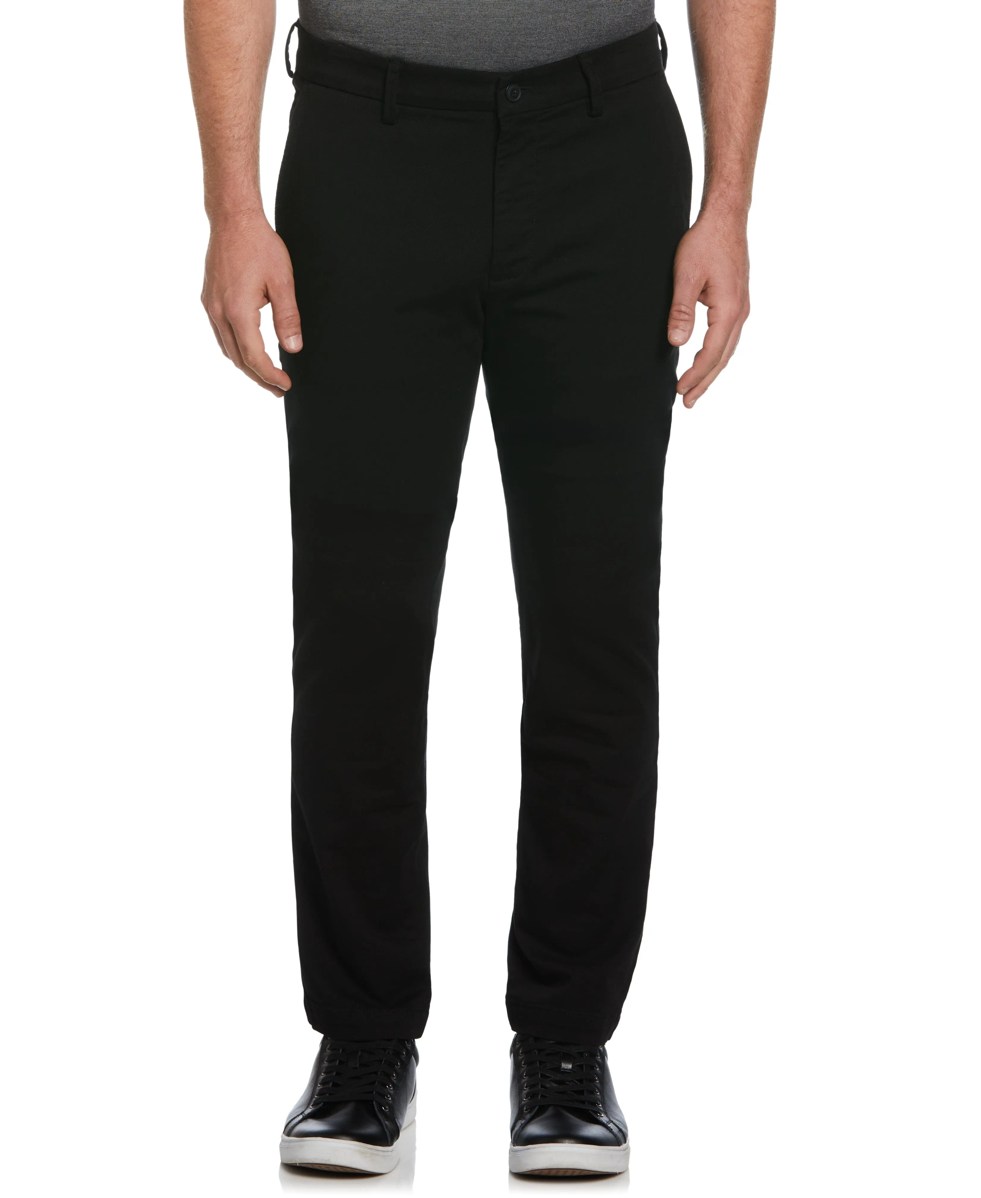 Slim Fit Dyed Solid Twill Chino Pant sold by Perry Ellis
