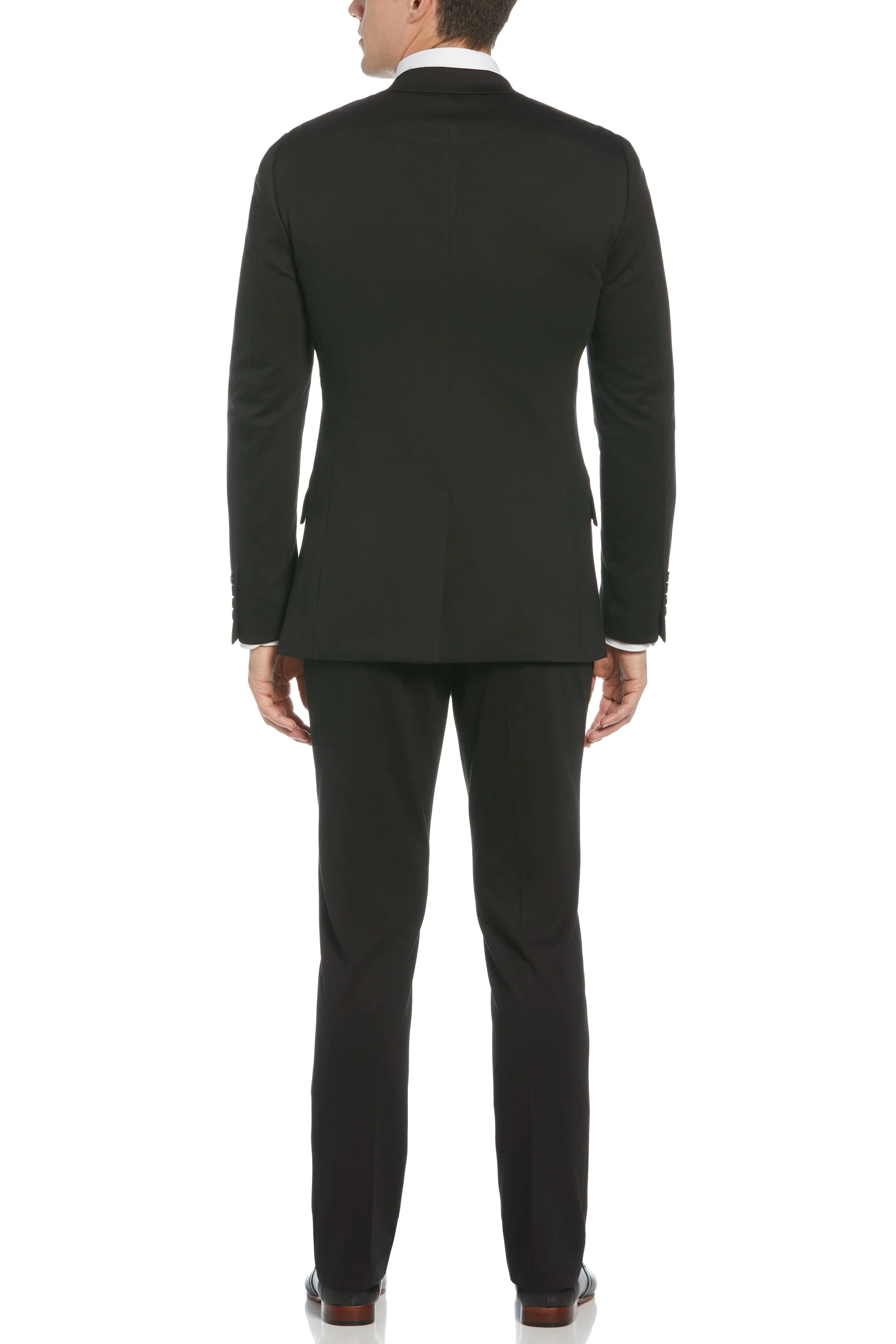 Very Slim Fit Black Neat Knit Suit sold by Perry Ellis product image thumbnail 2