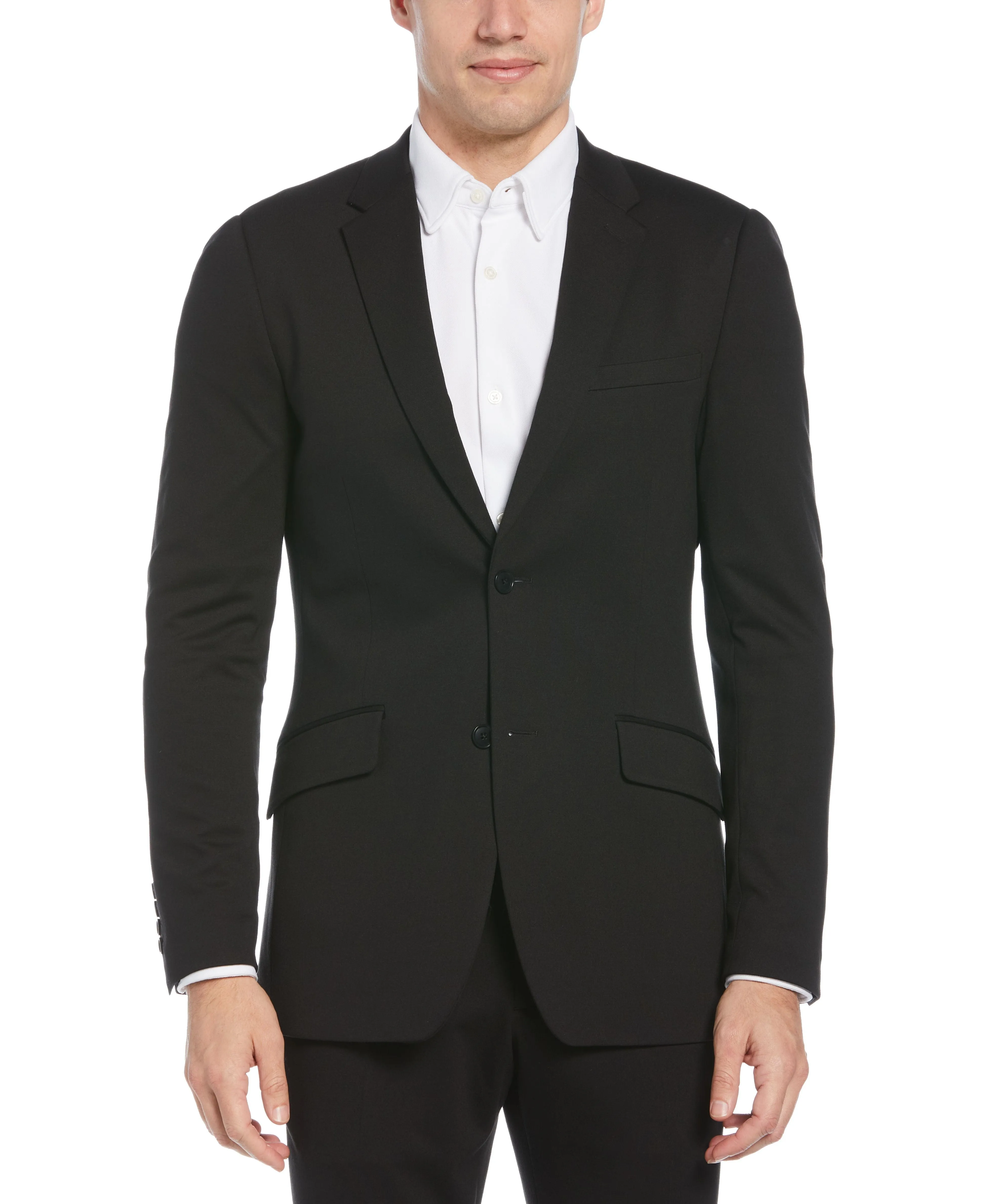 Very Slim Fit Black Neat Knit Suit sold by Perry Ellis product image thumbnail 3