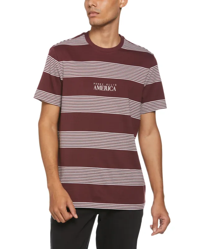 Stripe Jersey T-Shirt sold by Perry Ellis