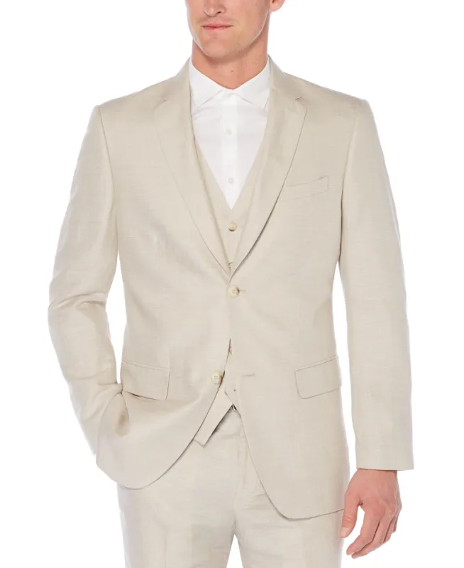 Linen Blend Herringbone Suit Jacket sold by Perry Ellis