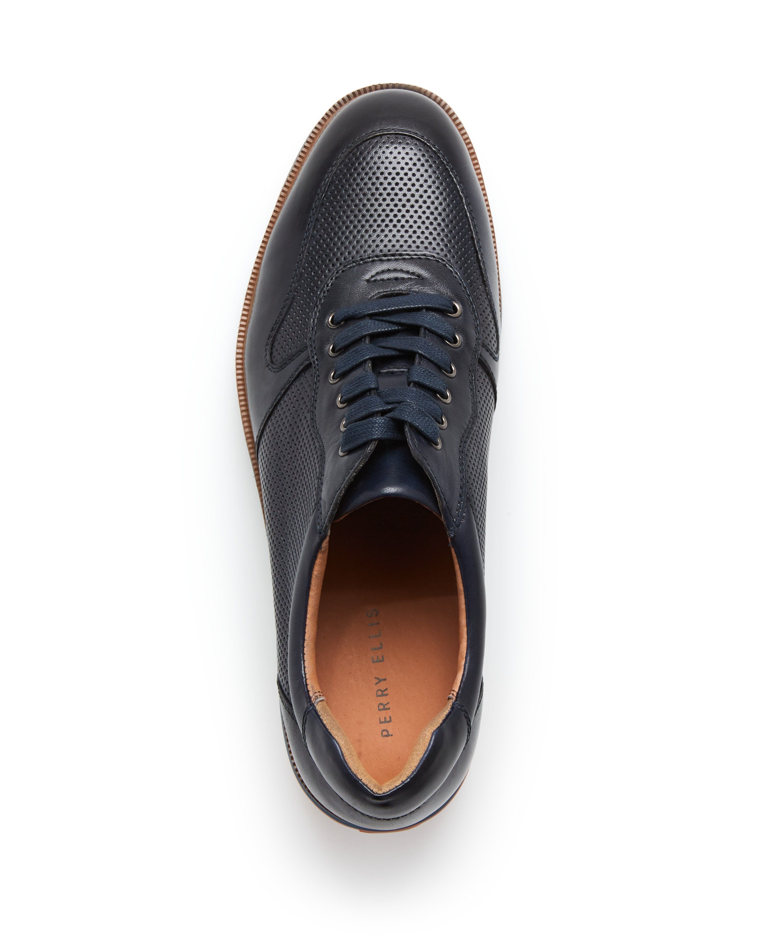 Burnished Leather Oxford Sneaker sold by Perry Ellis product image thumbnail 4