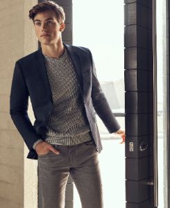 Slim Fit Wool Blend Plaid Stretch Suit Jacket sold by Perry Ellis