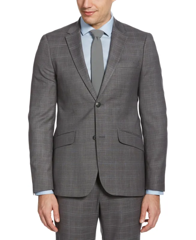 Very Slim Fit Subtle Plaid Suit Jacket sold by Perry Ellis