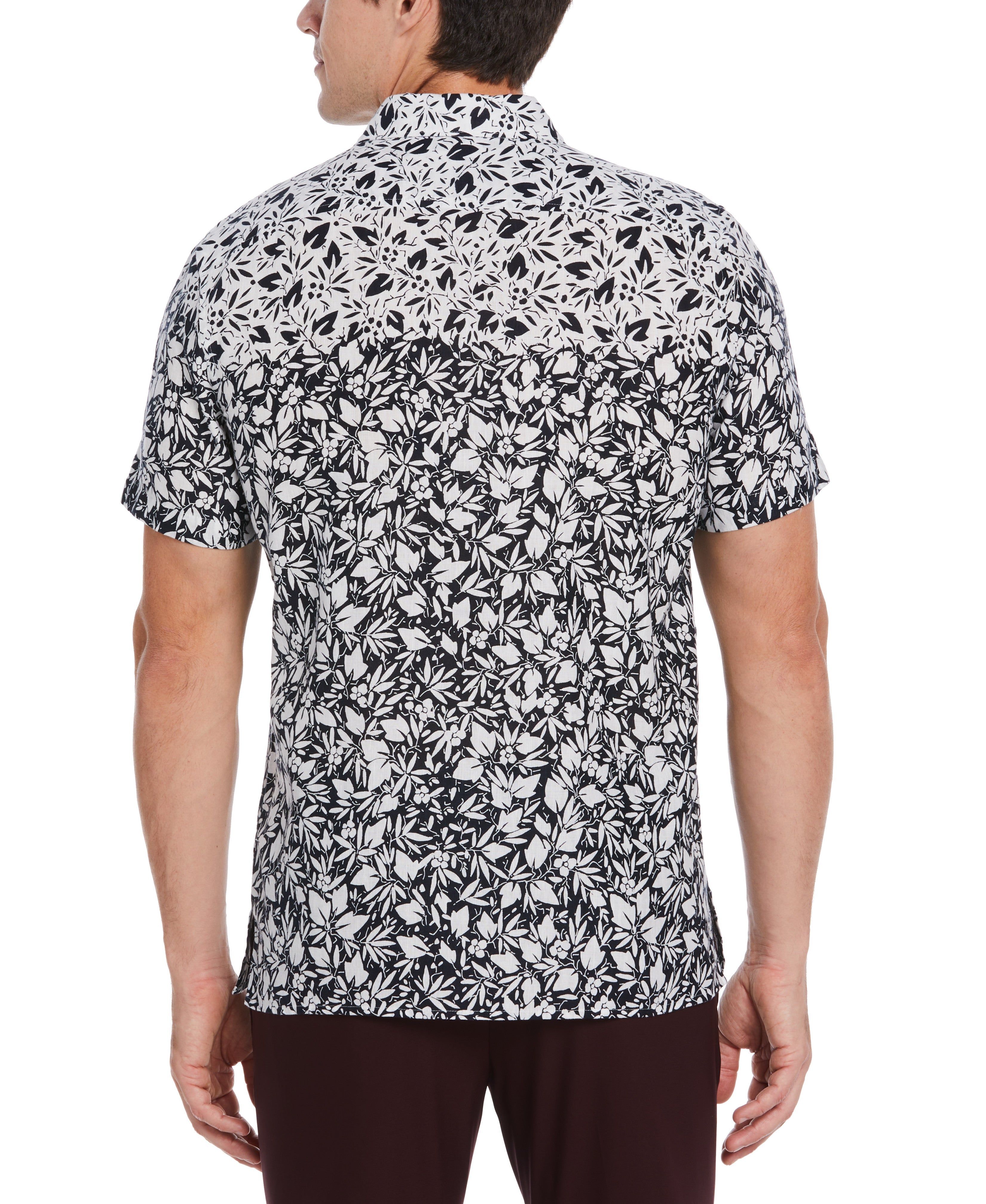 Linen Blend Floral Ombre Print Shirt sold by Perry Ellis product image thumbnail 2
