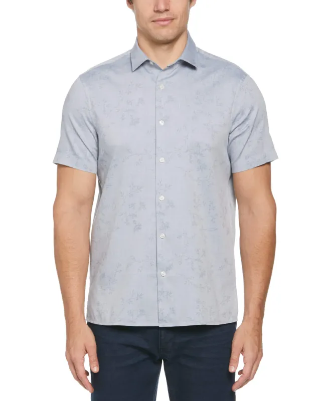 Floral Print Jacquard Shirt sold by Perry Ellis