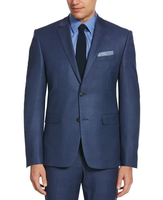 2 Piece Slim Fit Subtle Windowpane Suit sold by Perry Ellis