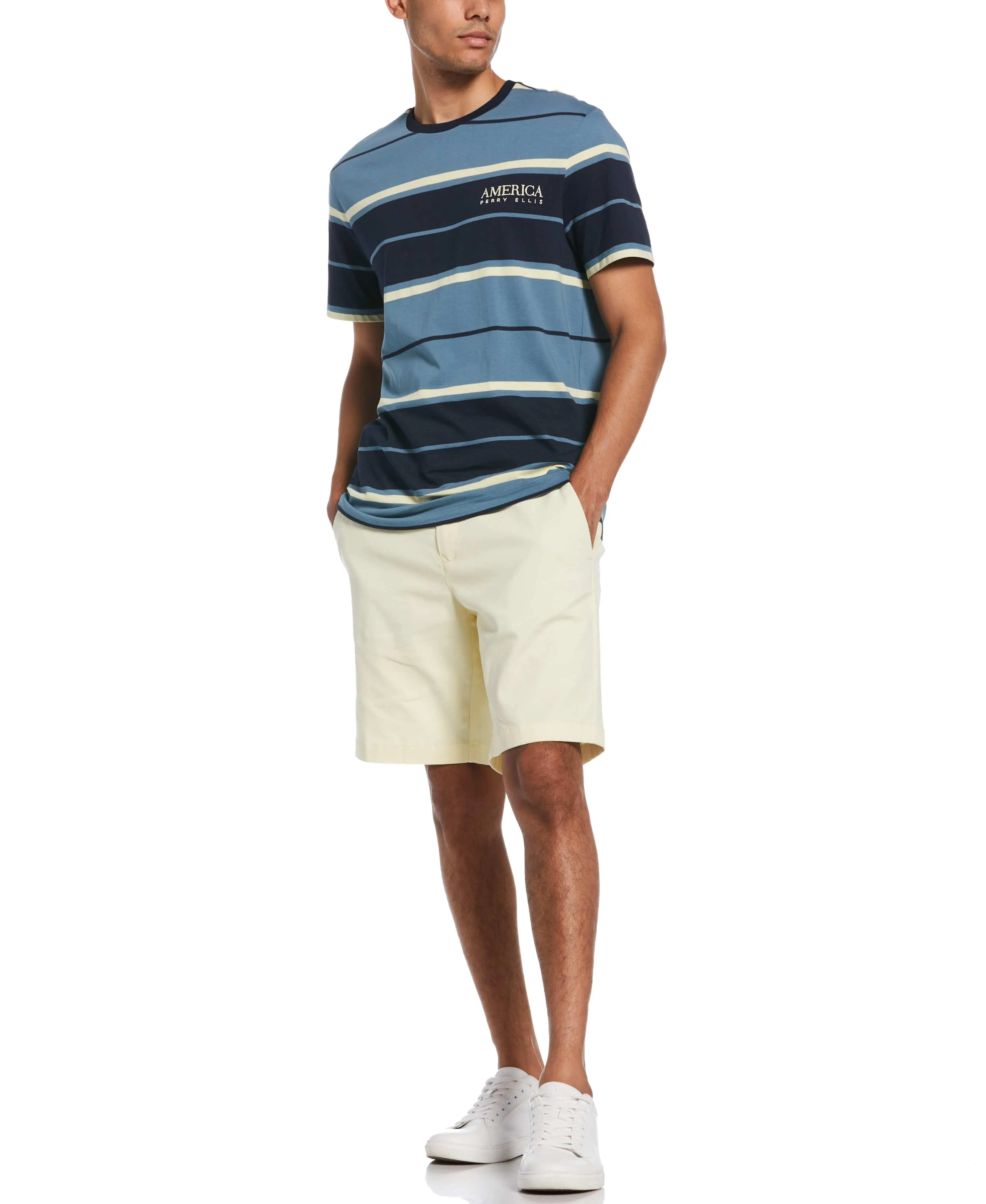 Yarn Dye Stripe Shirt sold by Perry Ellis product image thumbnail 4