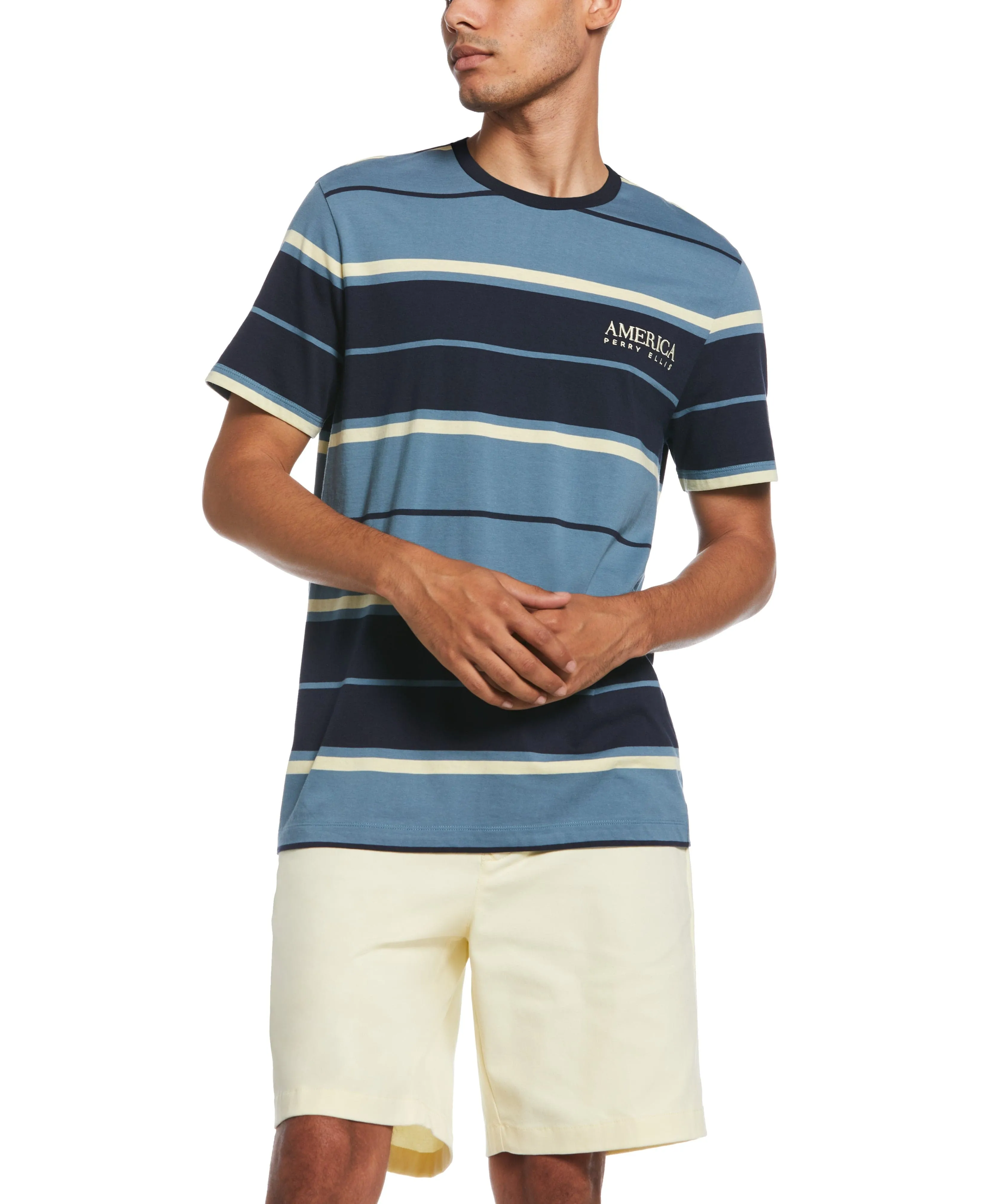 Yarn Dye Stripe Shirt sold by Perry Ellis