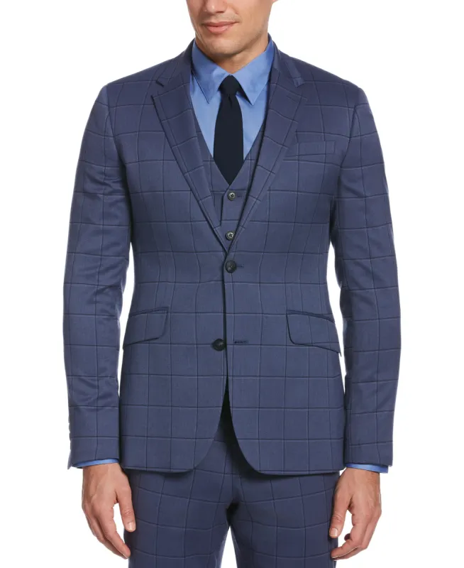 Very Slim Fit Plaid Suit Jacket sold by Perry Ellis