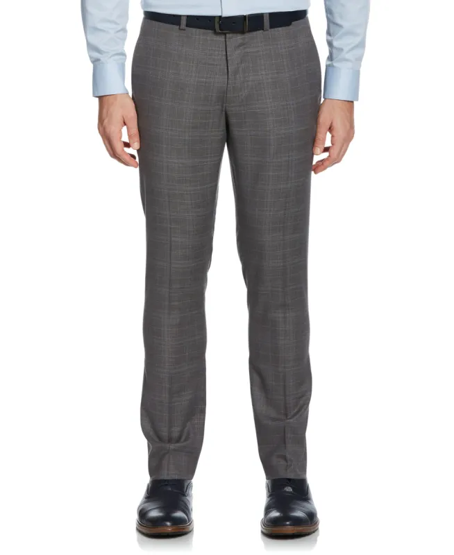 Very Slim Fit Subtle Plaid Suit Pant sold by Perry Ellis