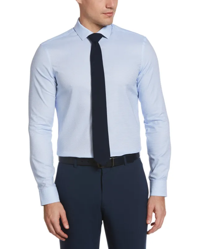 Very Slim Fit Light Blue Dots Dress Shirt sold by Perry Ellis