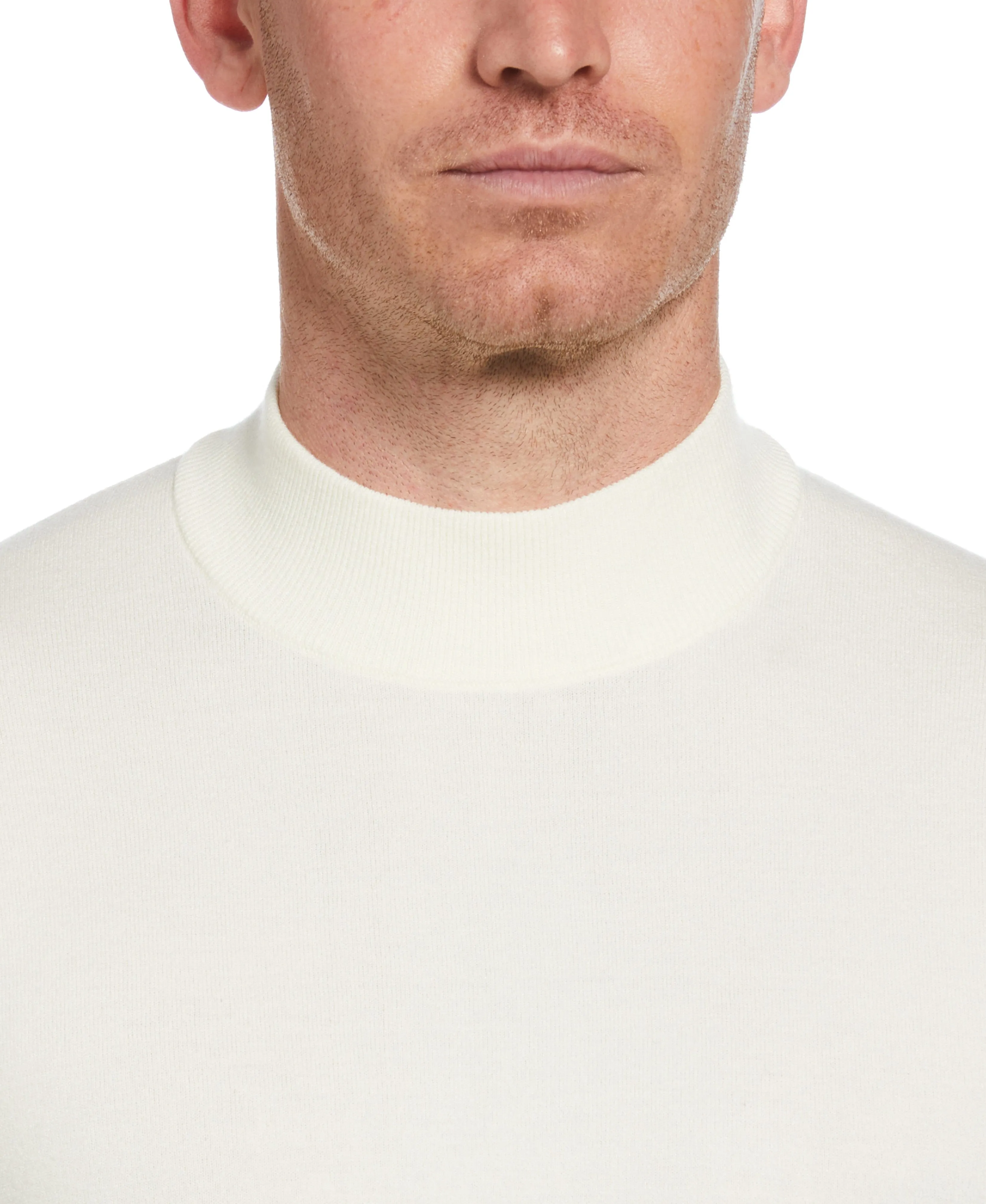 Tech Knit Mock Neck Pullover Sweater sold by Perry Ellis product image thumbnail 3