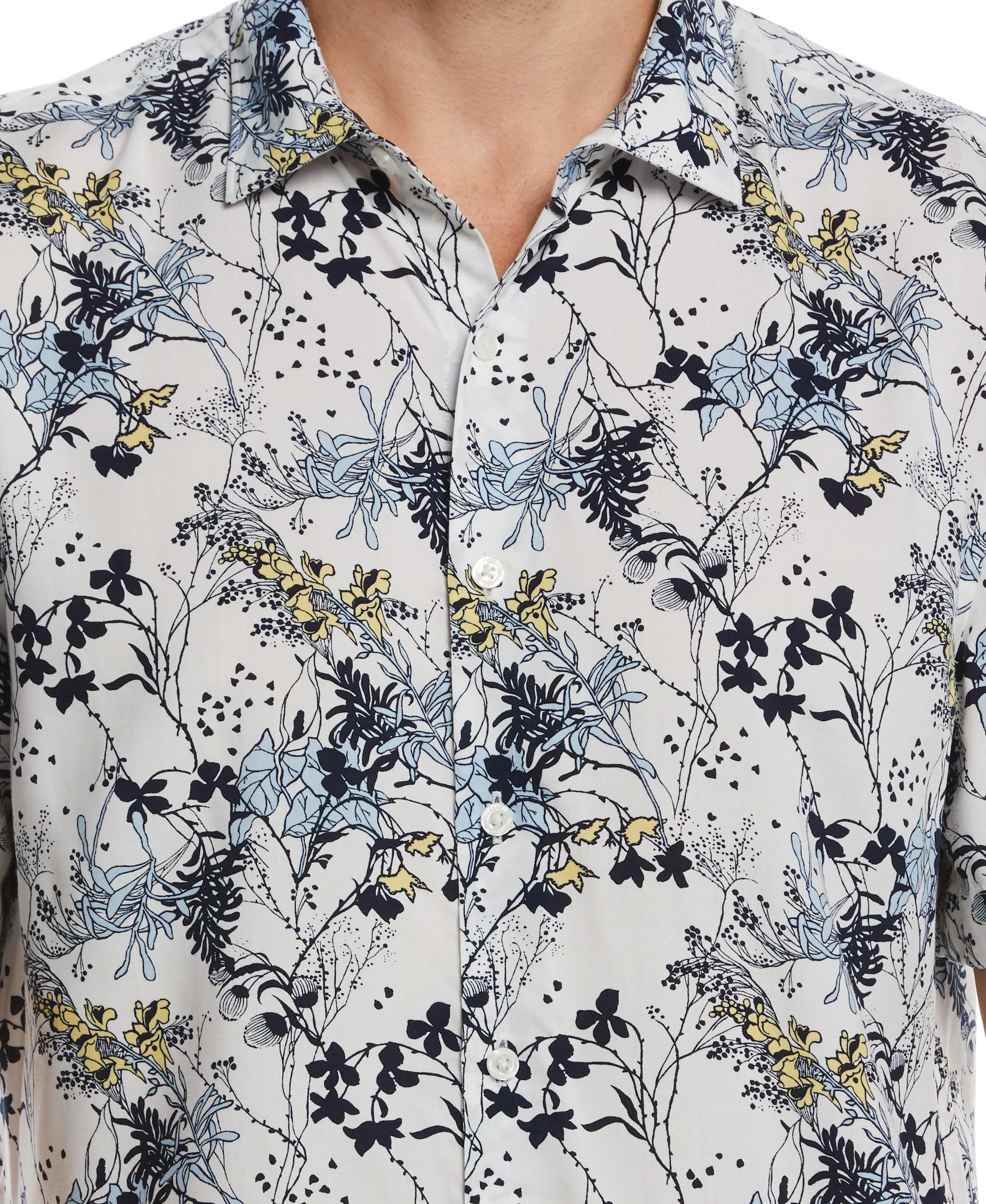 Soft Floral Print Shirt sold by Perry Ellis product image thumbnail 3