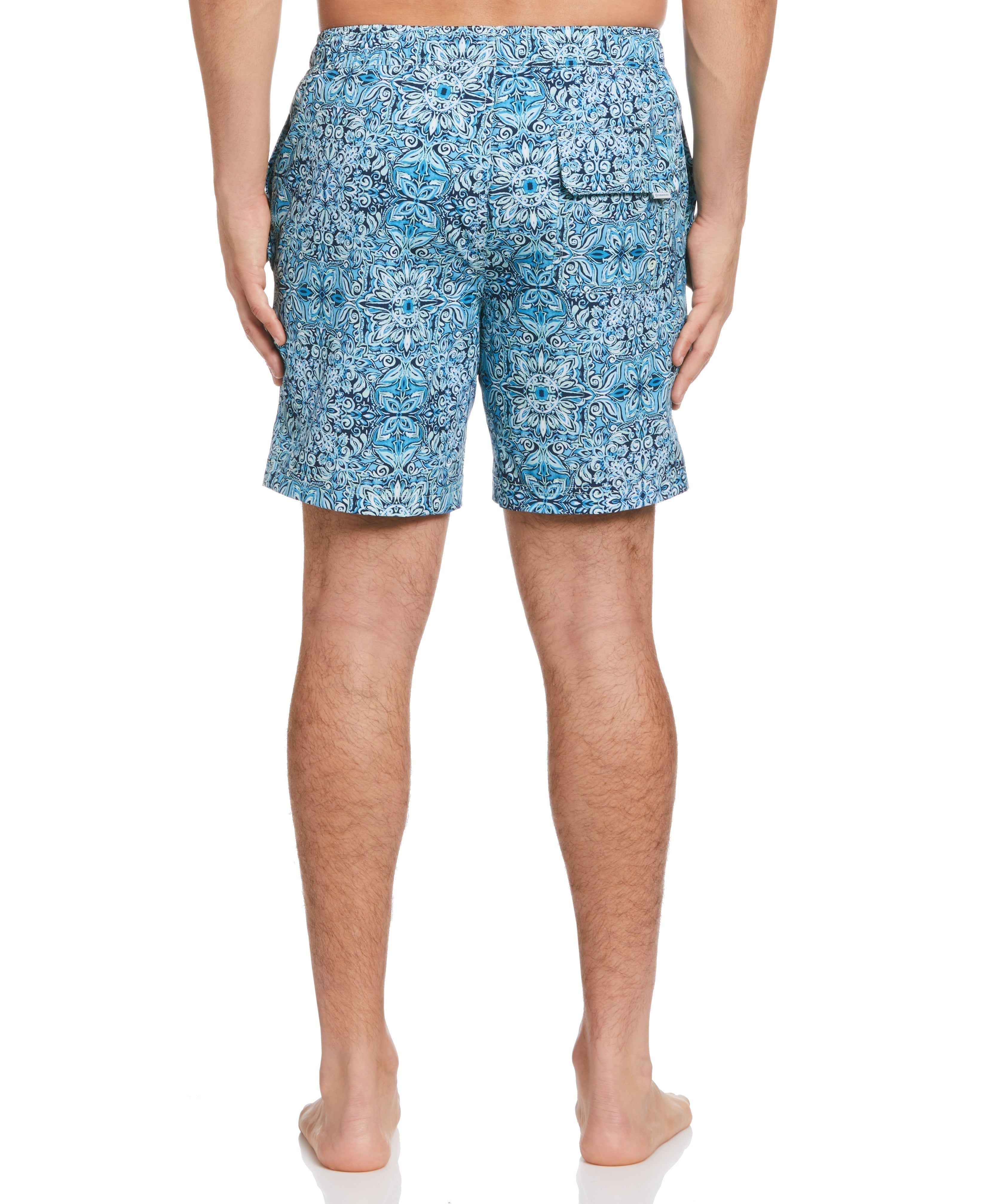 Cubavera™ Tile Print 7" Swim Short sold by Perry Ellis product image thumbnail 2