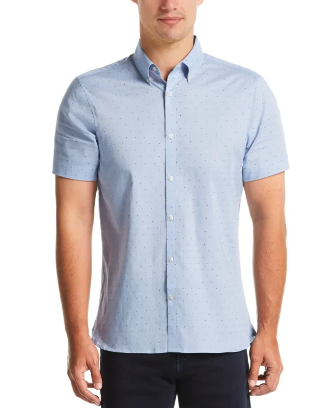 Big & Tall Dobby Dot Shirt sold by Perry Ellis