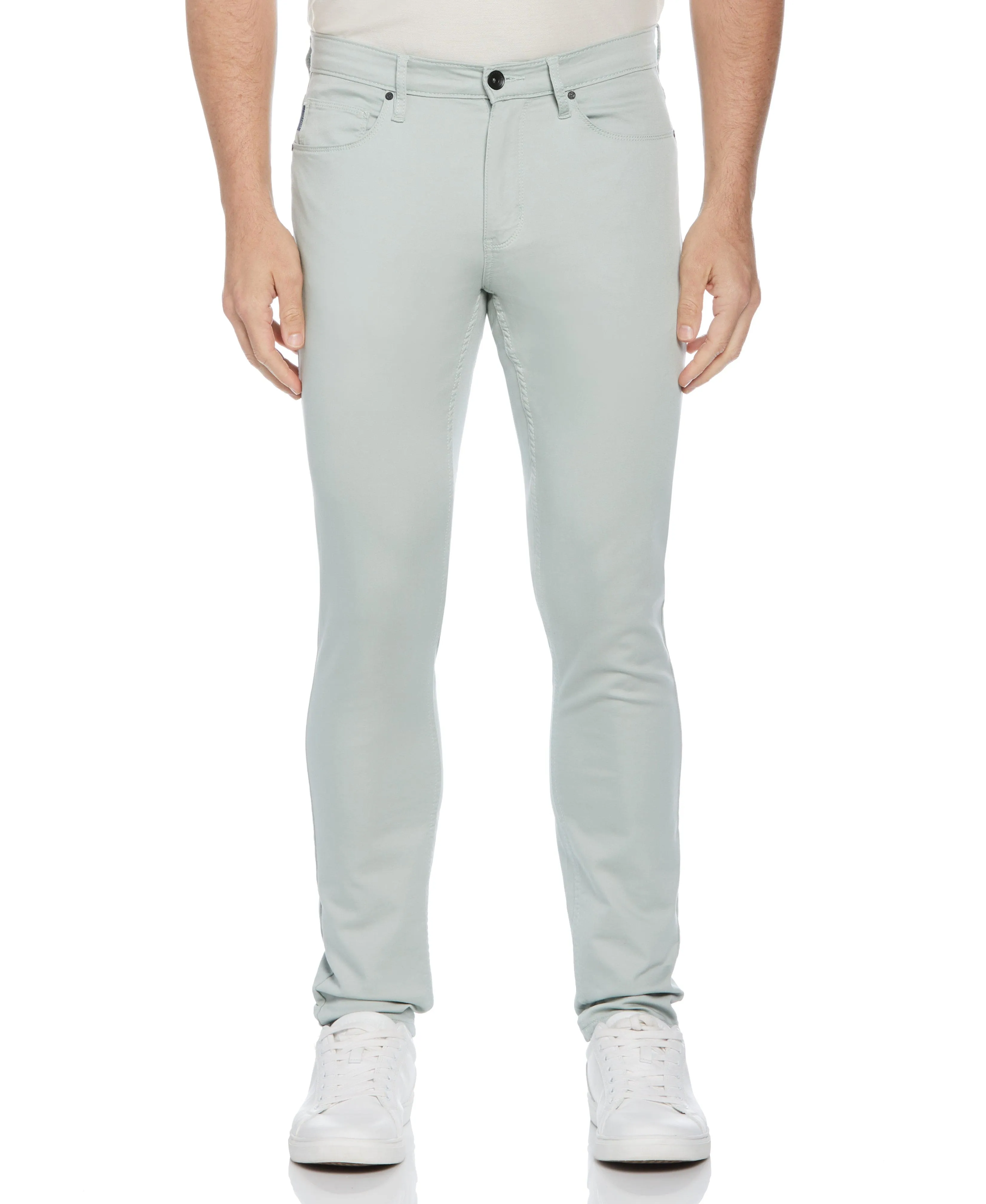 Skinny Fit Anywhere Five Pocket Pant sold by Perry Ellis