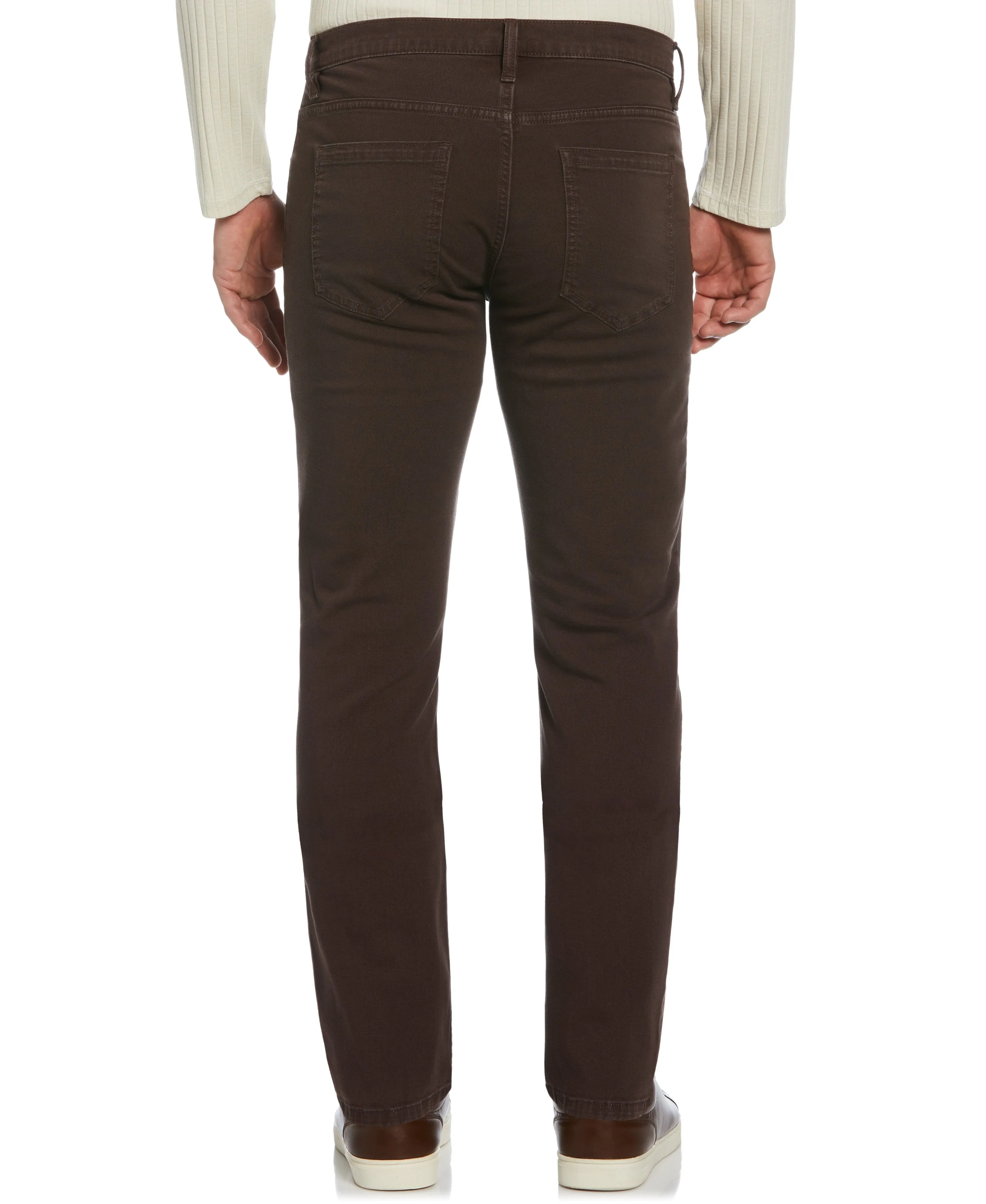 Slim Fit Dyed Solid Twill Five Pocket Pant sold by Perry Ellis product image thumbnail 2