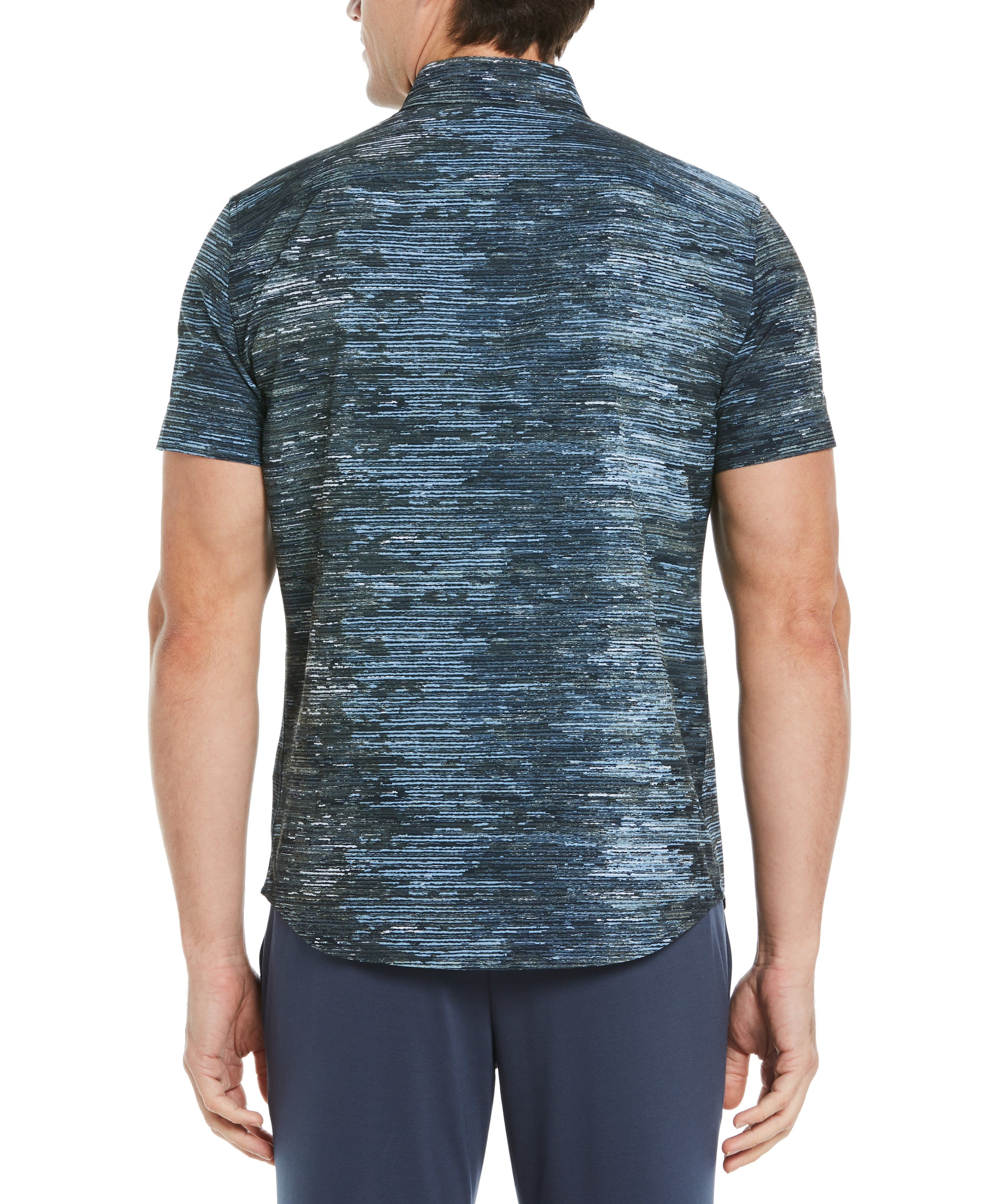 Big & Tall Paint Stripe Print Shirt sold by Perry Ellis product image thumbnail 2