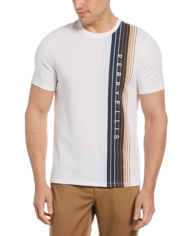 Placed Stripe Logo Crew Neck Tee sold by Perry Ellis