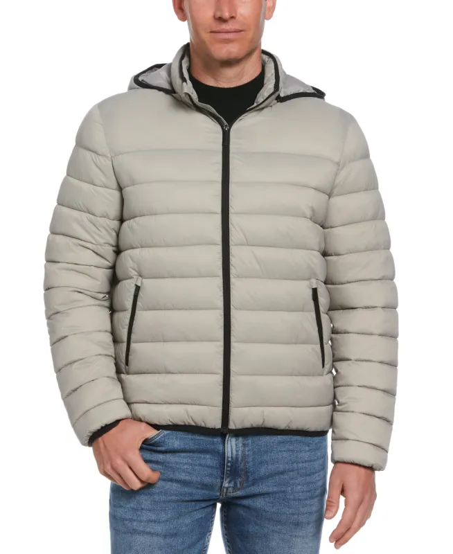 Lightweight Hooded Puffer Jacket sold by Perry Ellis