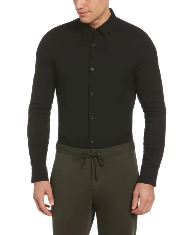 Slim Fit Stretch Subtle Plaid Shirt sold by Perry Ellis