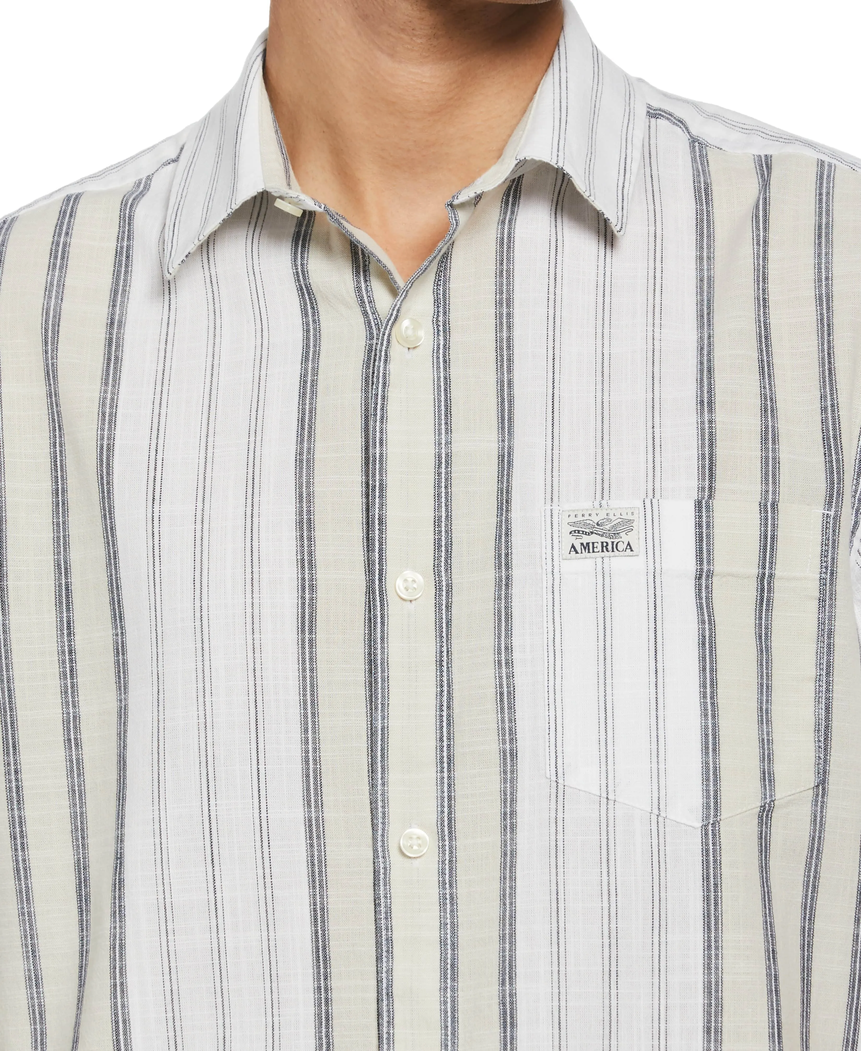 Plaid Striped Shirt sold by Perry Ellis product image thumbnail 3