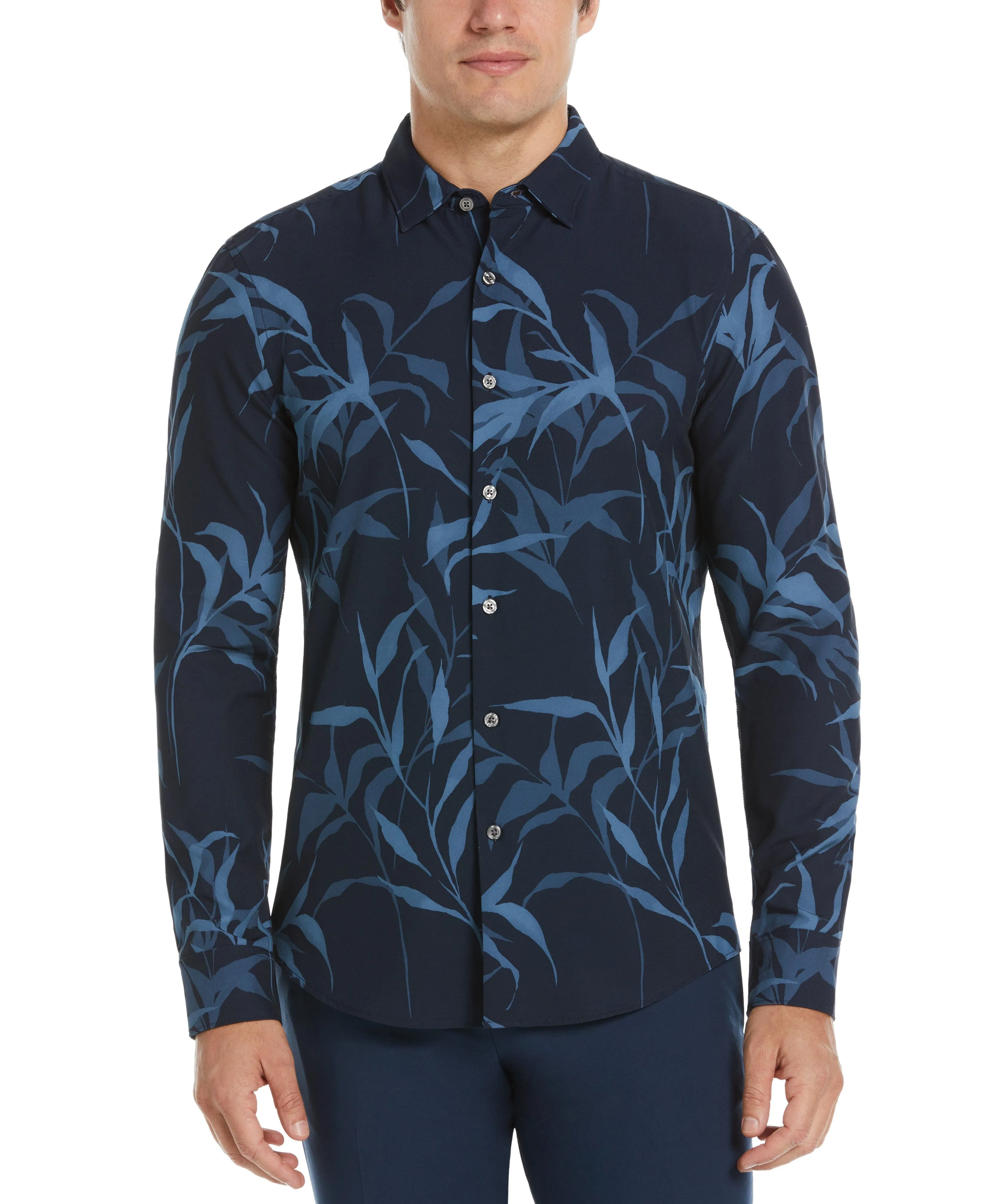 Total Stretch Floral Print Shirt sold by Perry Ellis
