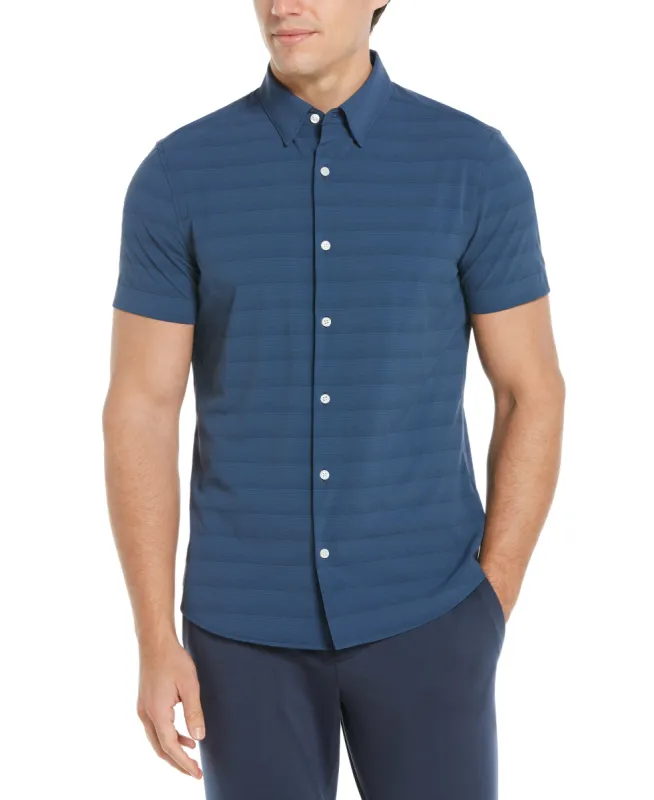 Slim Fit Stretch Subtle Stripe Shirt sold by Perry Ellis