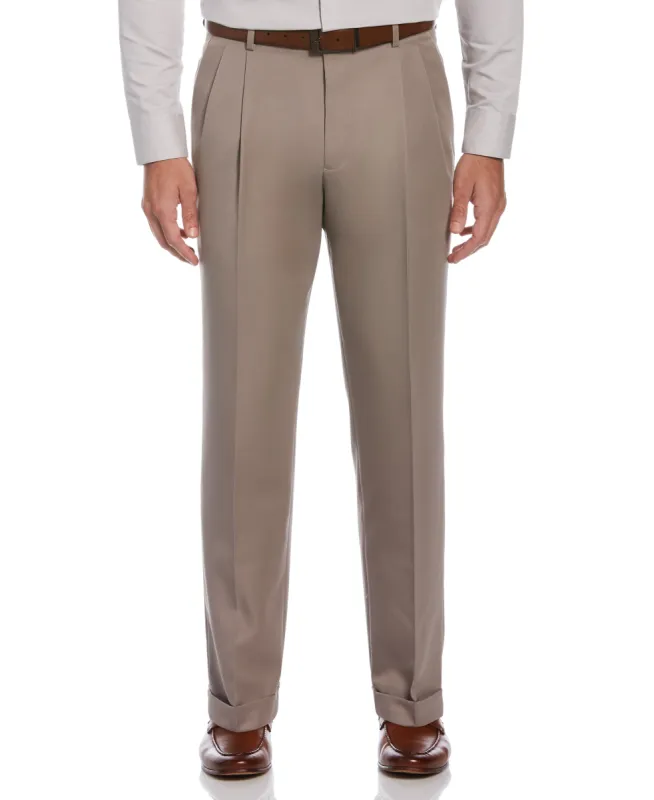 Classic Fit Non-Iron Double Pleat Dress Pant made by Perry Ellis