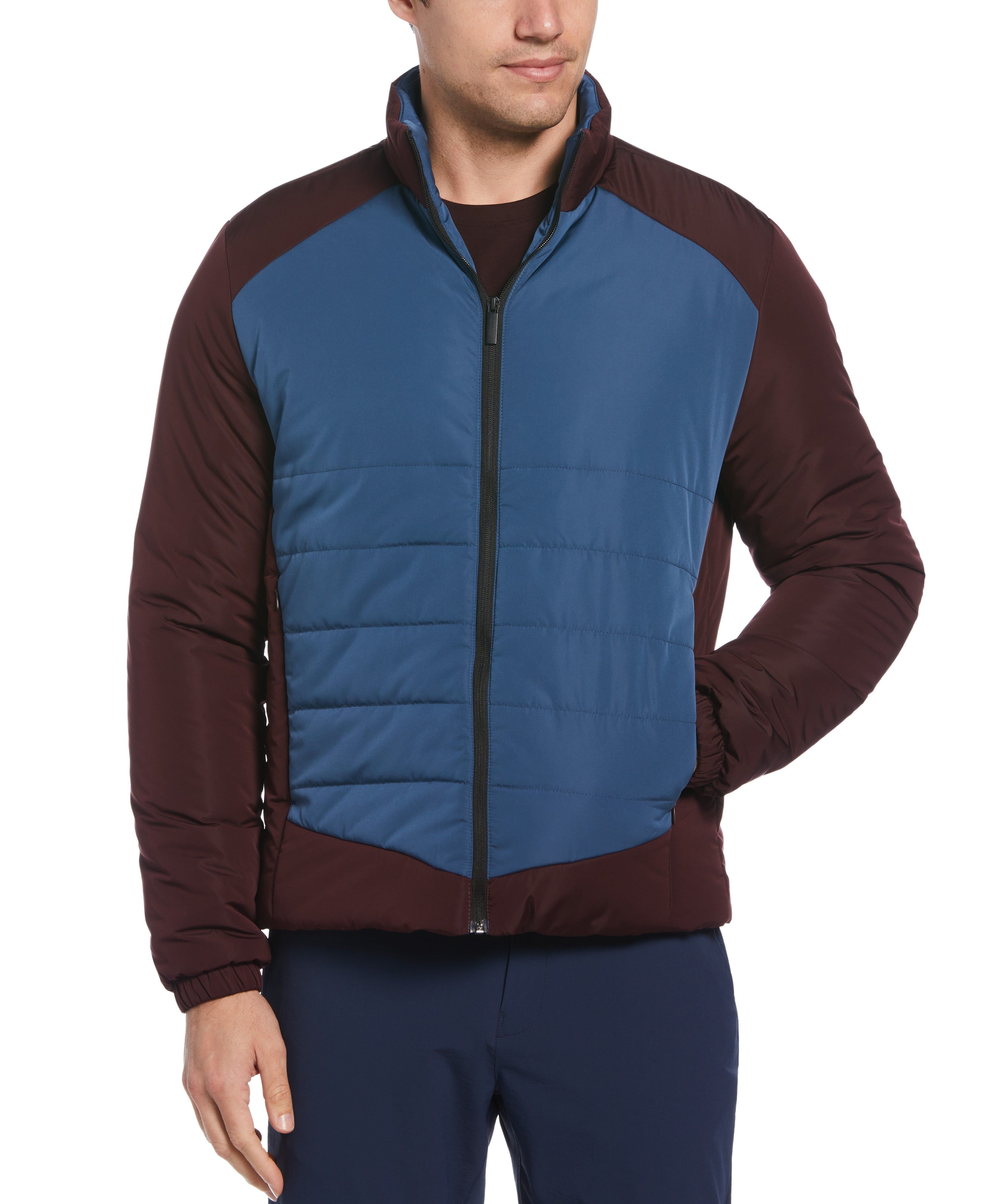 Color Block Puffer Jacket sold by Perry Ellis