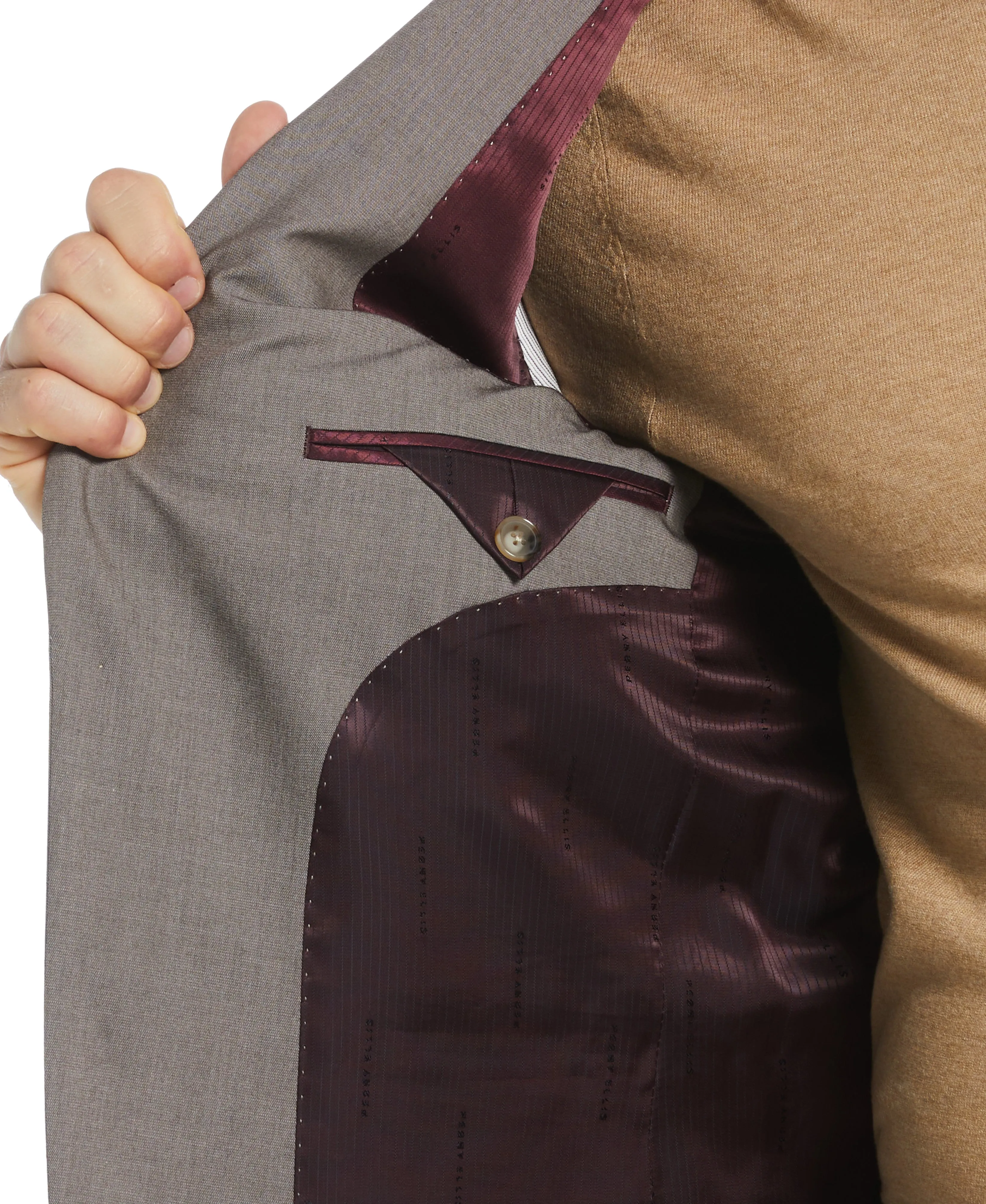 Skinny Fit Notch Lapel Iridescent Suit Jacket sold by Perry Ellis product image thumbnail 4