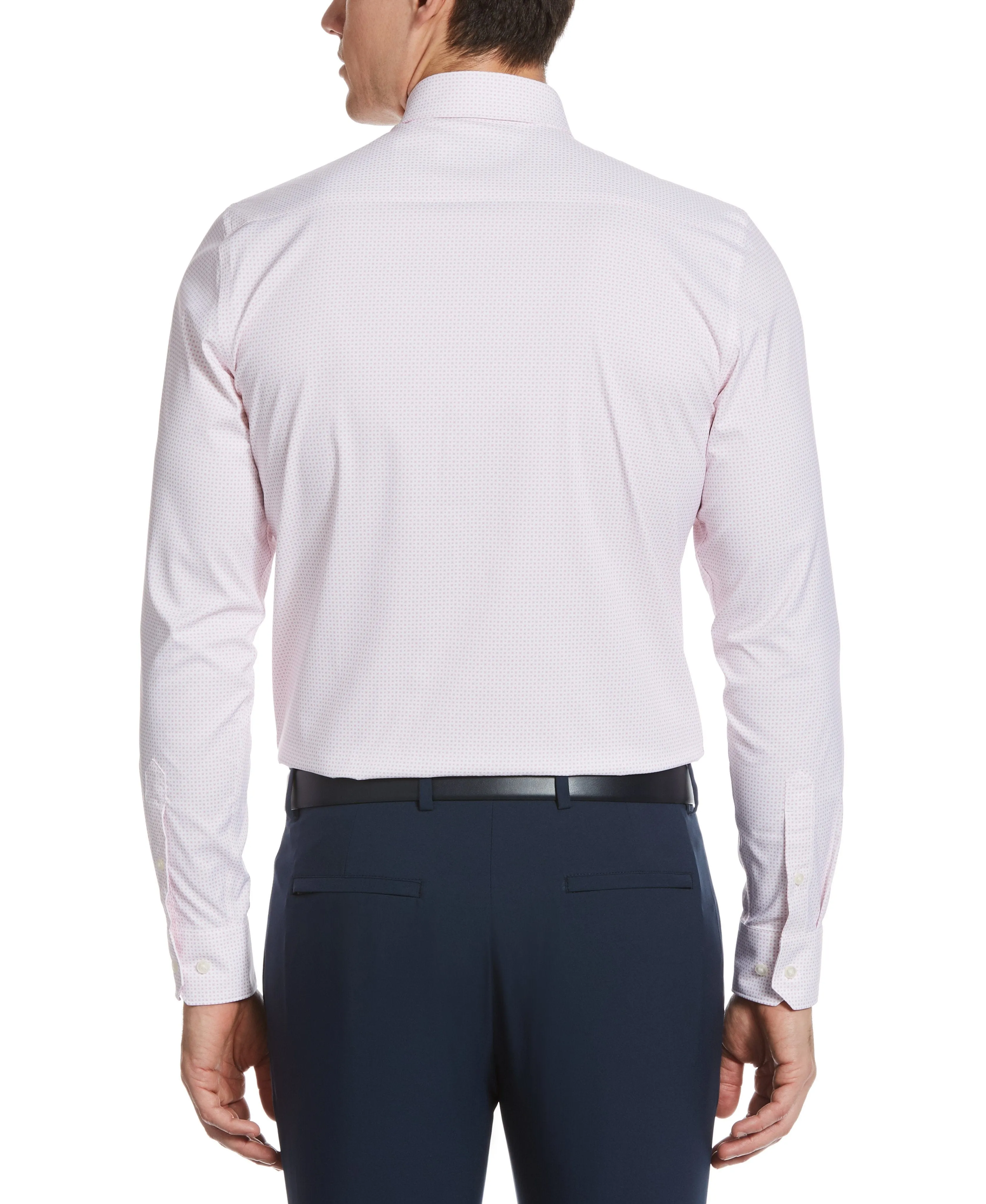 Slim Fit Pink Multi Print Tech Dress Shirt sold by Perry Ellis product image thumbnail 2