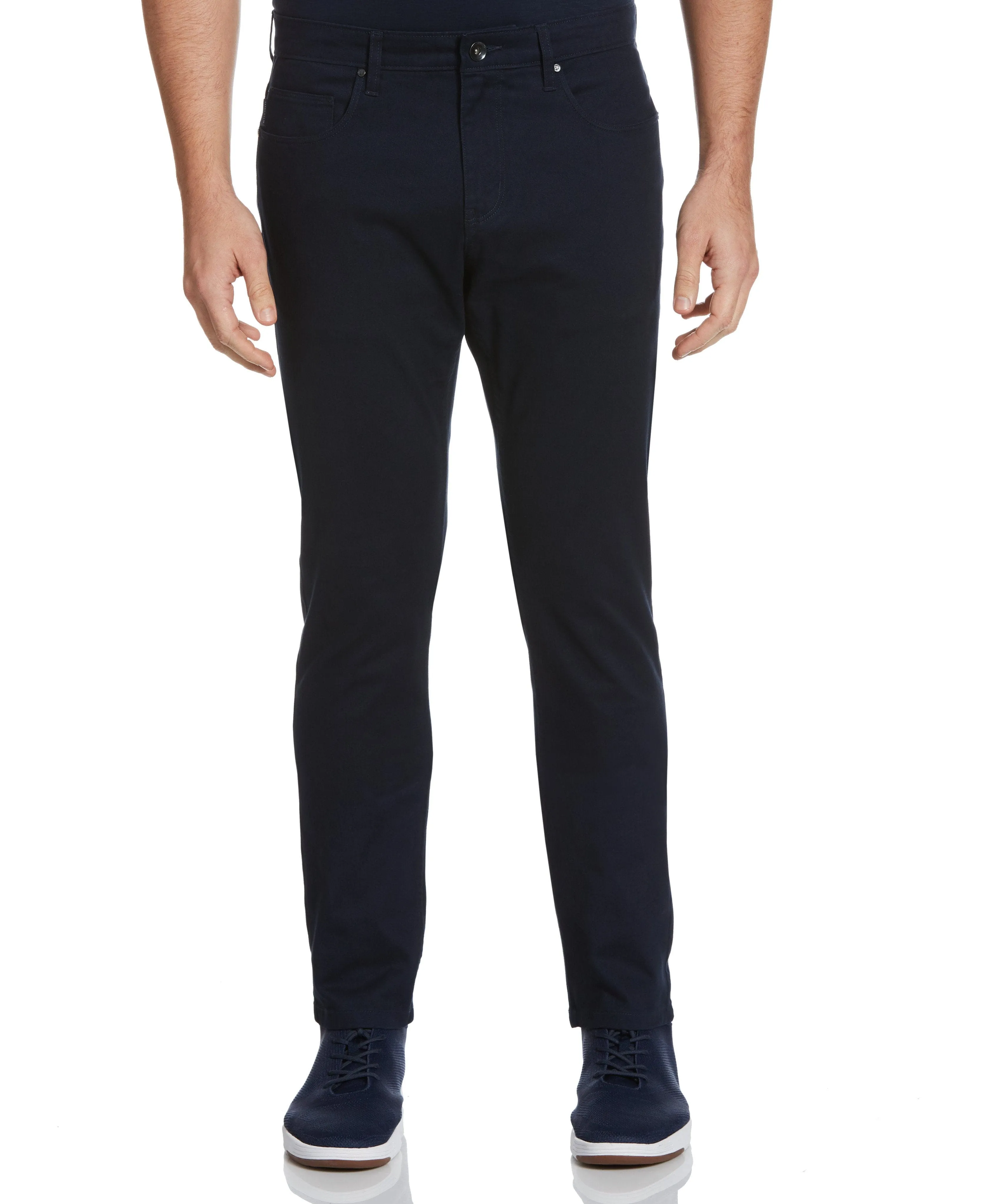 Very Slim Fit 5-Pocket Twill Stretch Pant sold by Perry Ellis