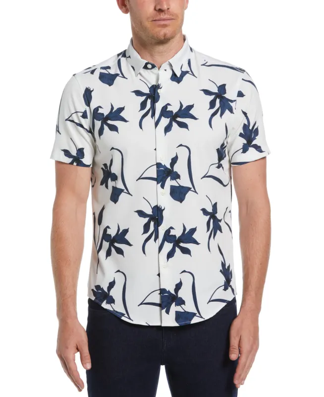 Total Stretch Slim Fit Floral Print Shirt sold by Perry Ellis