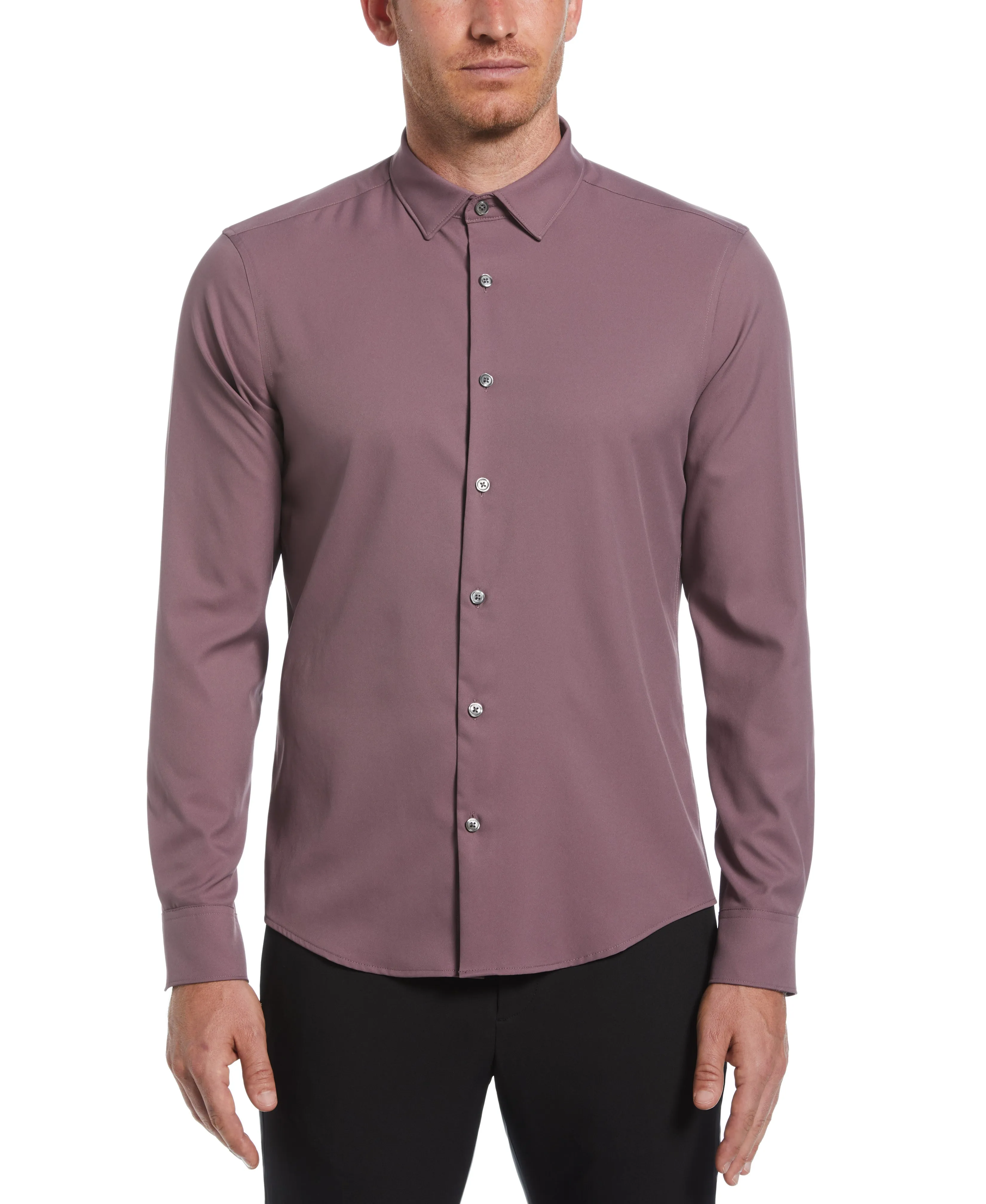 Untucked Total Stretch Slim Fit Shirt sold by Perry Ellis