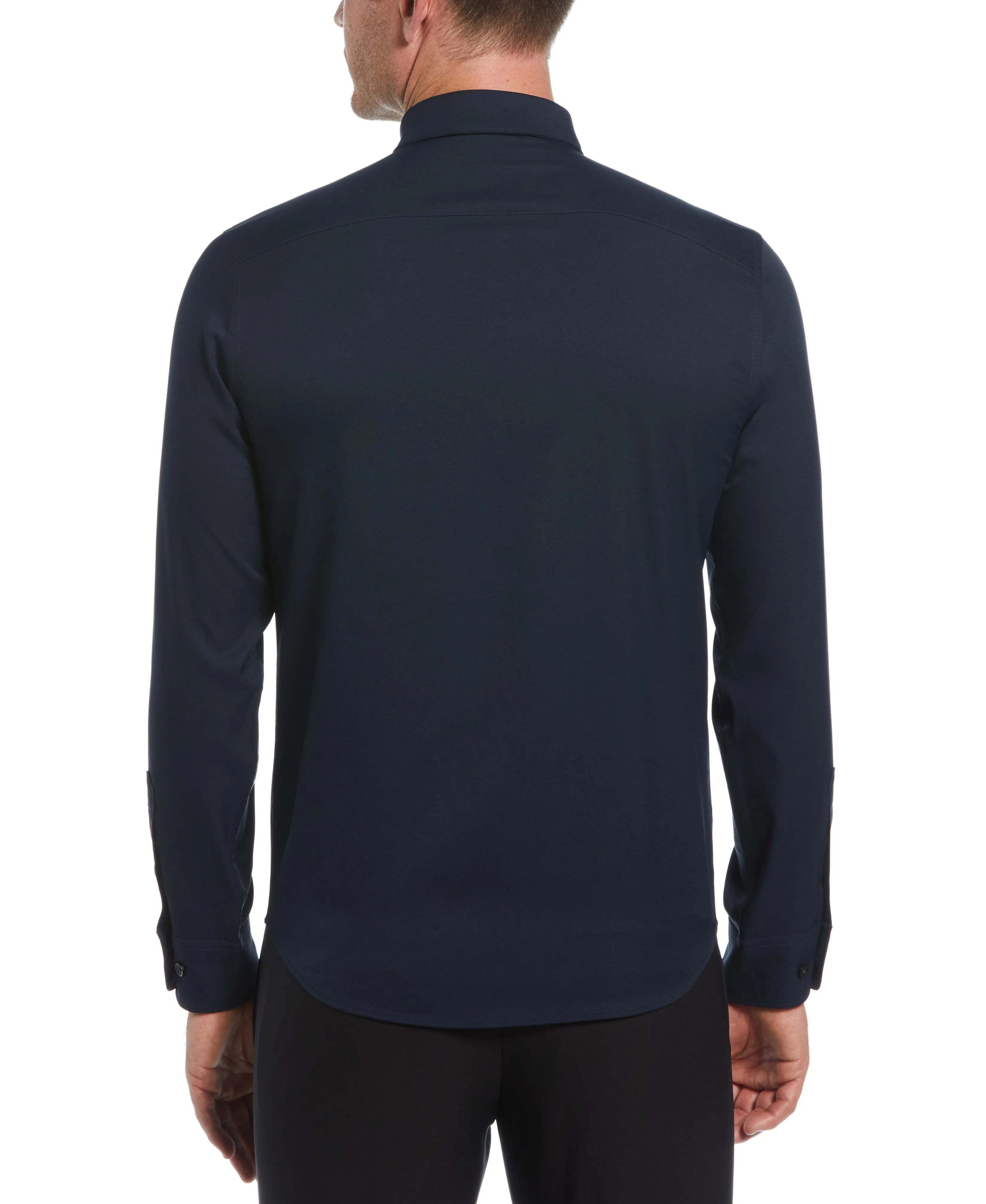 Untucked Total Stretch Slim Fit Shirt sold by Perry Ellis product image thumbnail 2