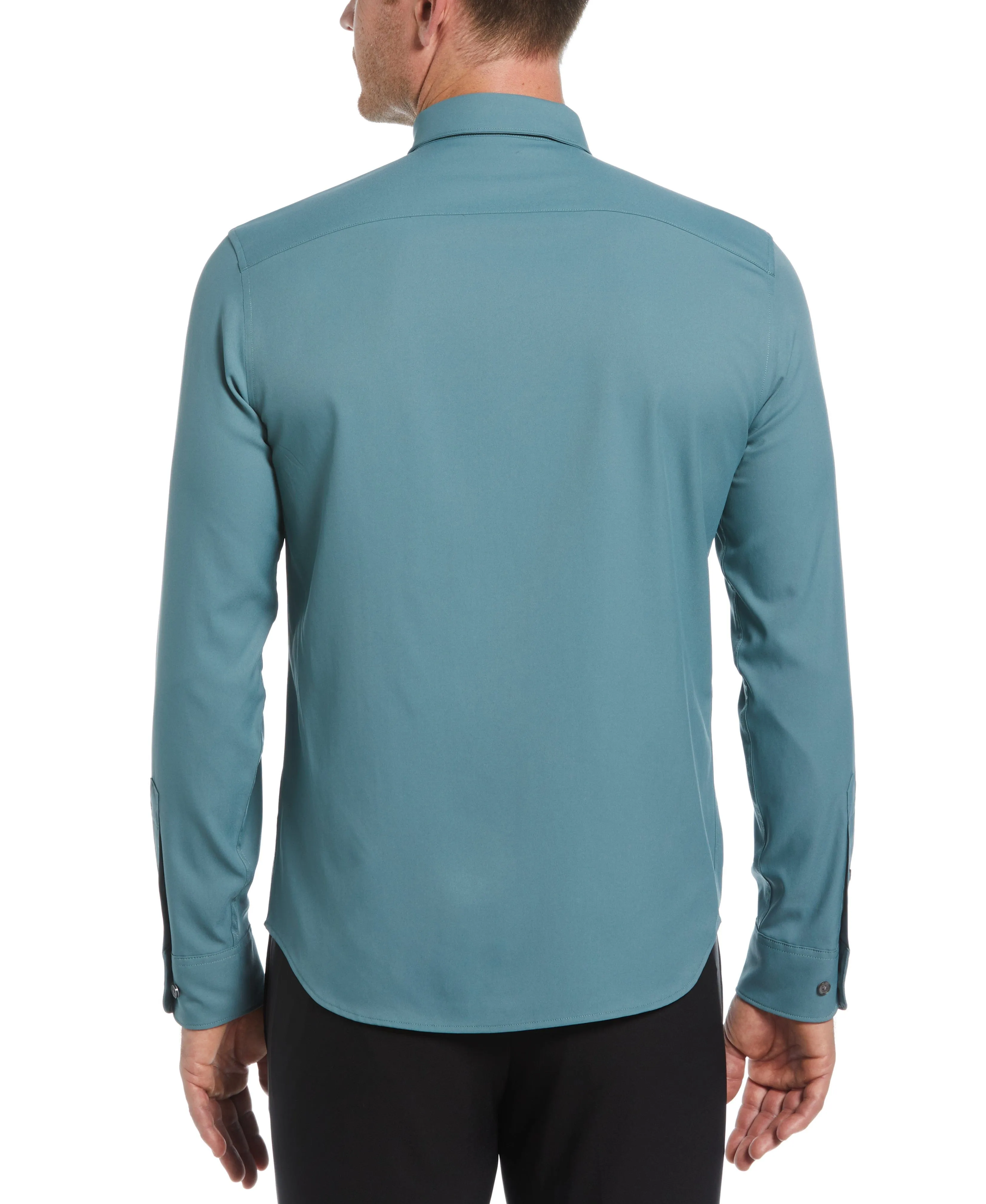 Untucked Total Stretch Slim Fit Shirt sold by Perry Ellis product image thumbnail 2