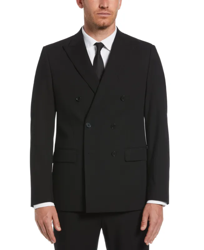 Slim Fit Double Breasted Peak Lapel Suit Jacket sold by Perry Ellis