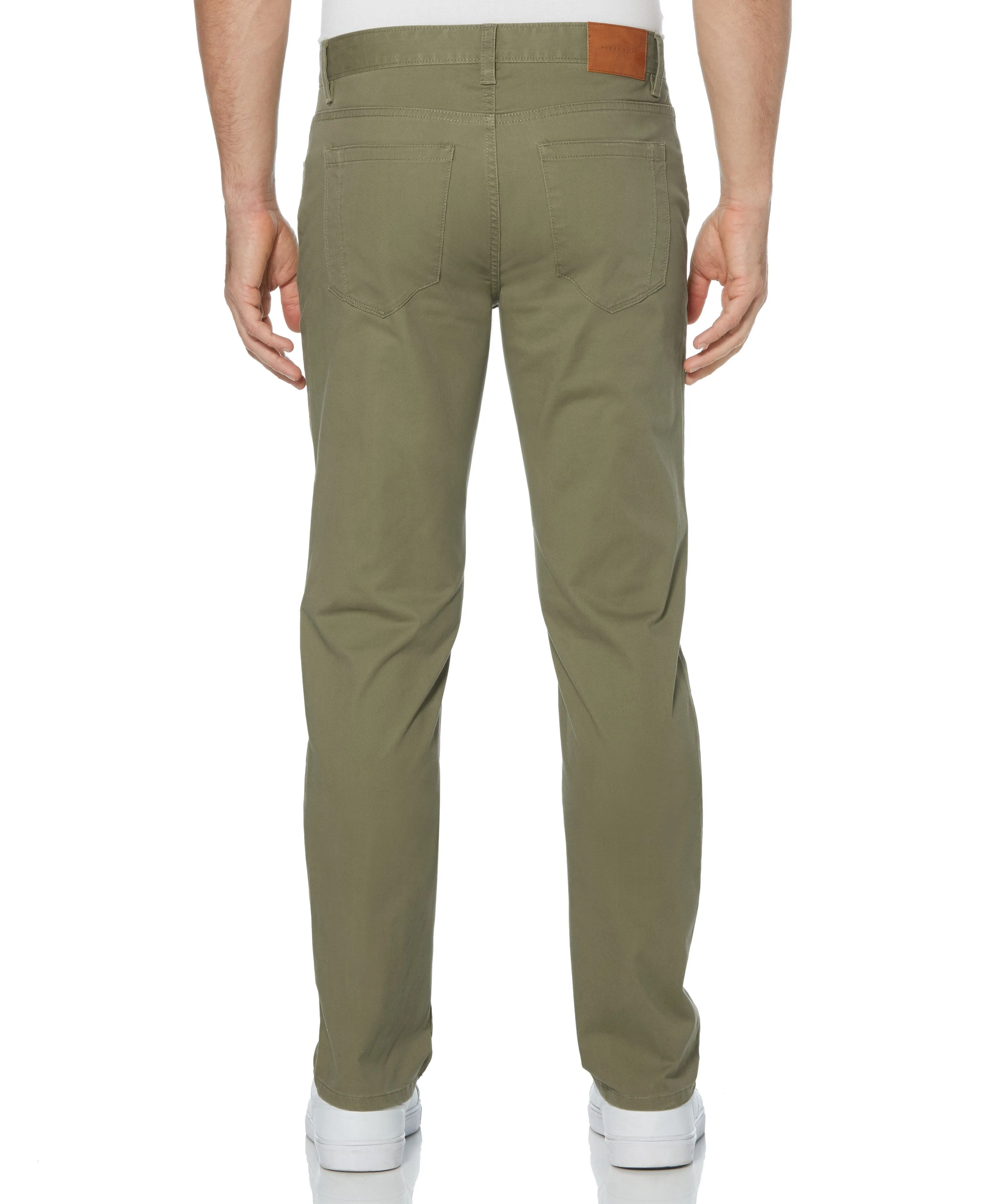 Slim Fit Stretch 5-Pocket Sateen Pant sold by Perry Ellis product image thumbnail 2