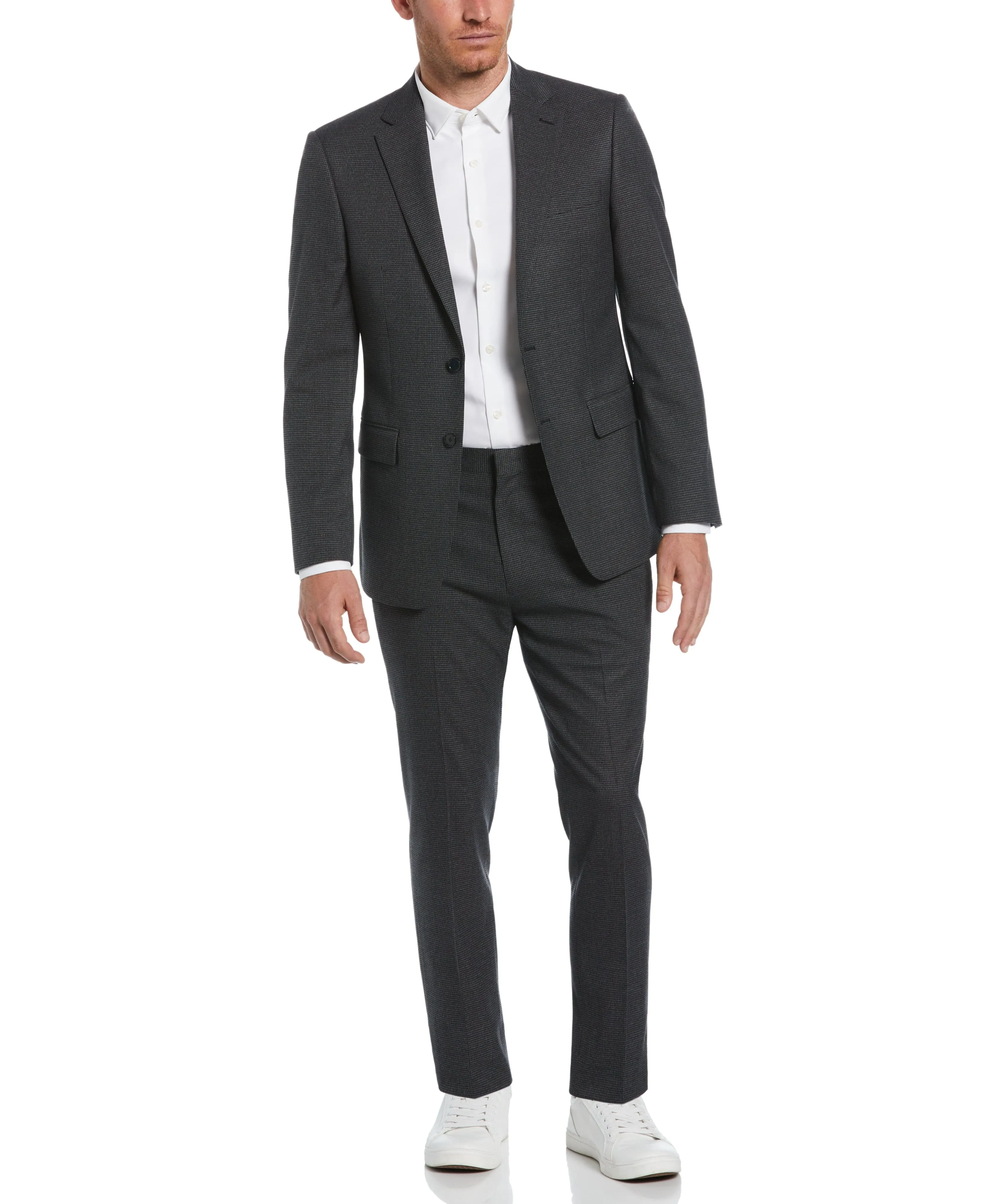 Slim Fit Notch Lapel Houndstooth Suit Jacket sold by Perry Ellis product image thumbnail 5