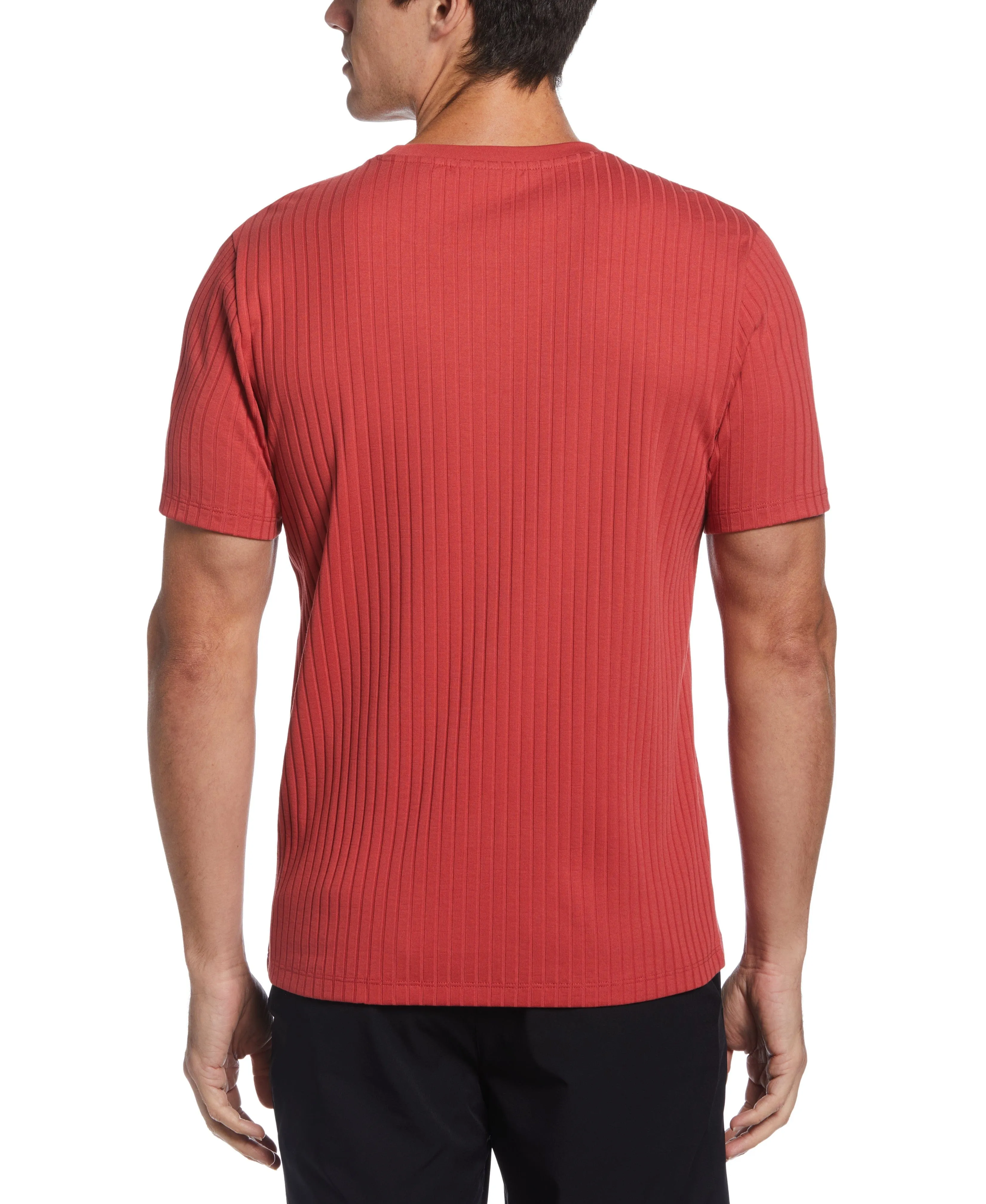 Rib Knit Crew Neck Tee sold by Perry Ellis product image thumbnail 2